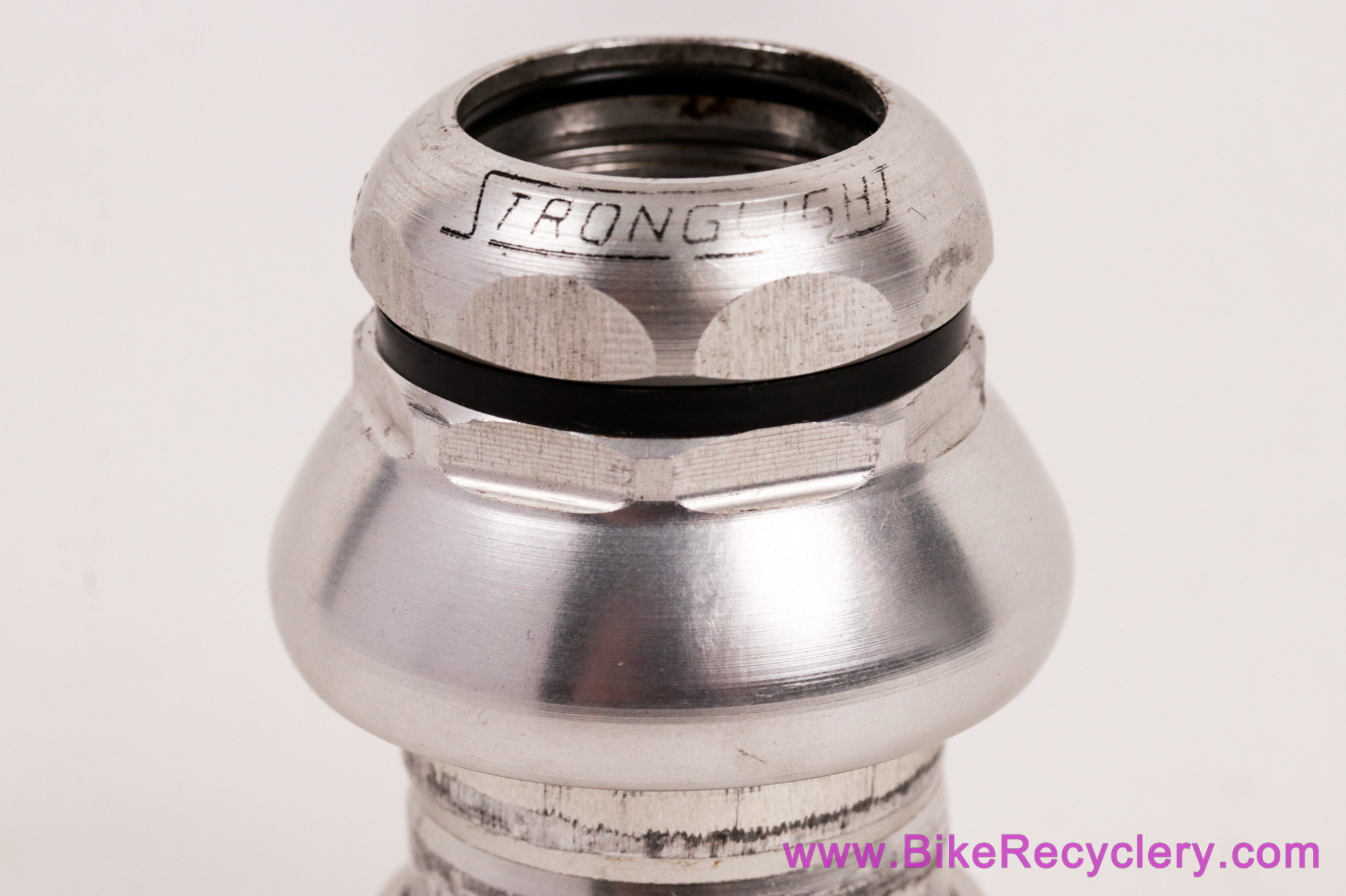 Stronglight Delta 1" Threaded Headset: FRENCH - Aero - Silver (Near Mint++)