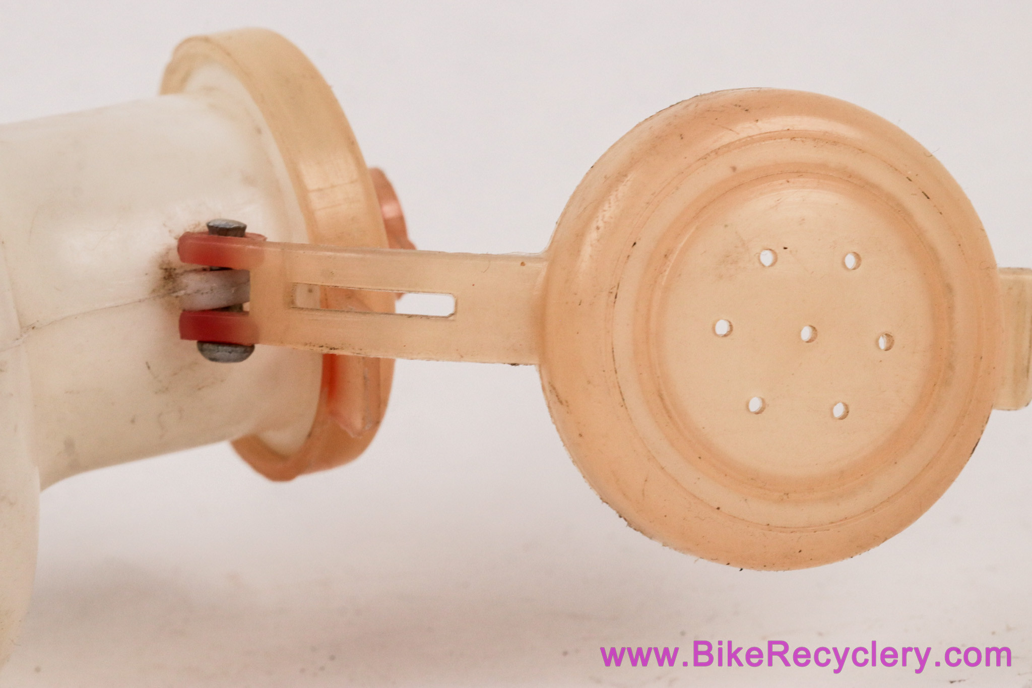 Vintage Schwinn Water Bottle: White/Red - 1970s 1980s - Unique Double Cap System