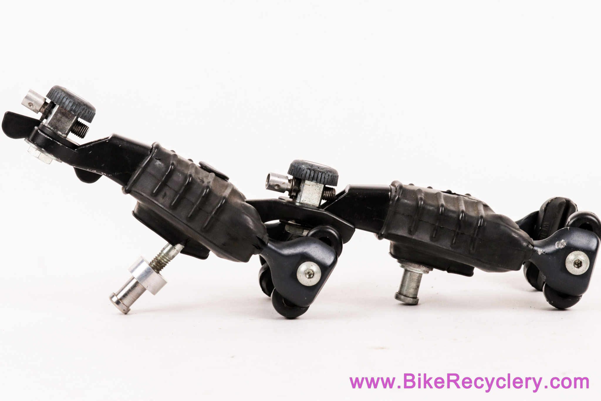Weinmann Delta Pro Brakeset: NOS Pads - Vintage 1980's - Black - Semi Automatic Adjusters - Rubber Covers -Complete