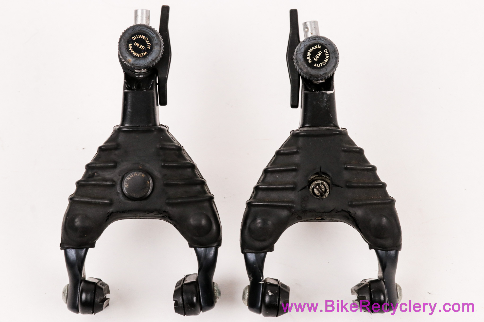 Weinmann Delta Pro Brakeset: NOS Pads - Vintage 1980's - Black - Semi Automatic Adjusters - Rubber Covers -Complete