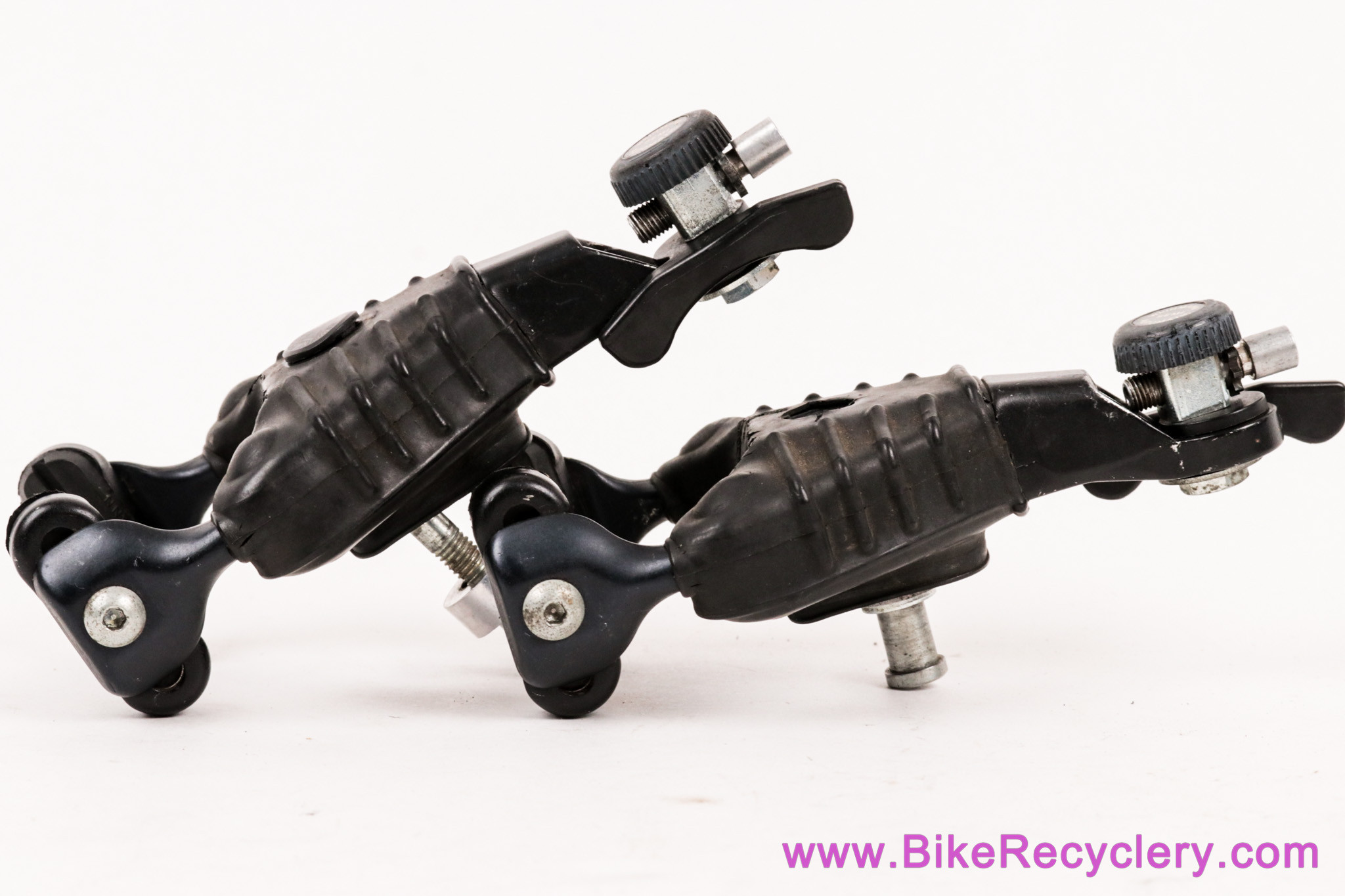 Weinmann Delta Pro Brakeset: NOS Pads - Vintage 1980's - Black - Semi Automatic Adjusters - Rubber Covers -Complete