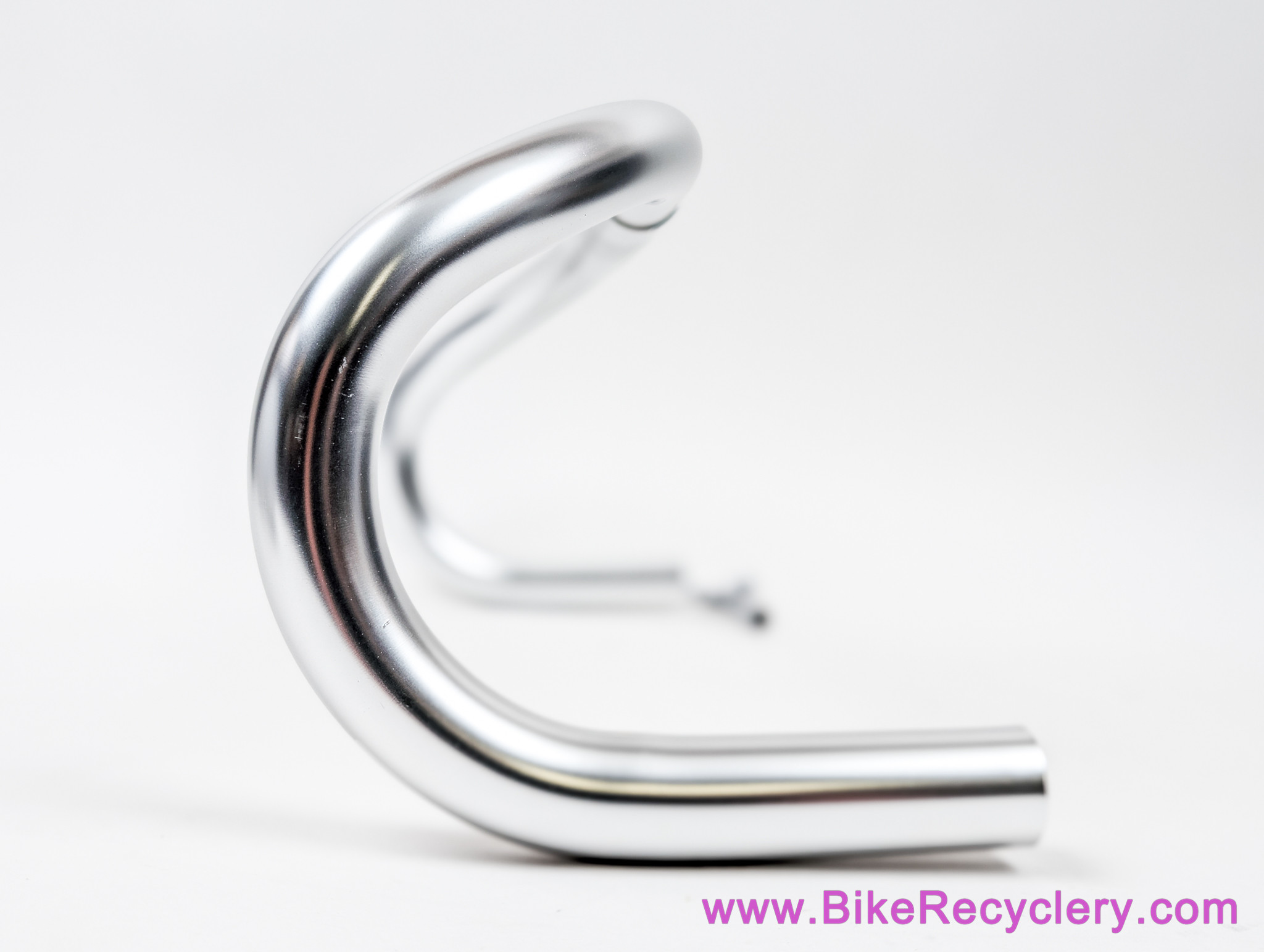NIB/NOS Cinelli 65-40 Criterium Track / Pista Drop Handlebars: No Groove! 40cm x 26.4mm - Silver Anodized
