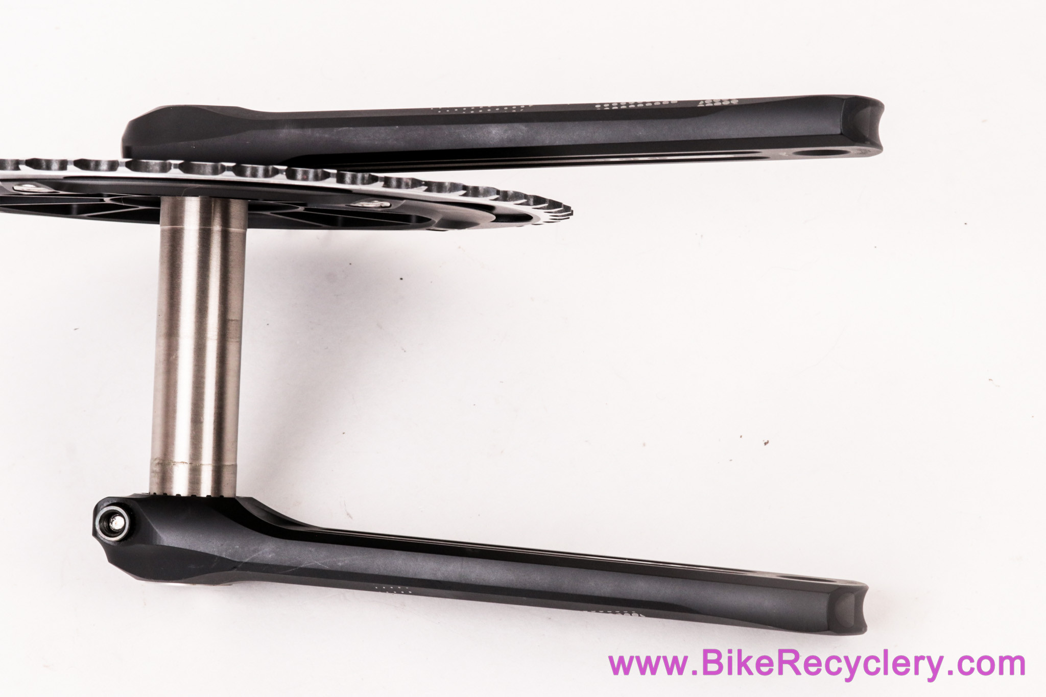 ROTOR 3D24 Track Crankset: 170mm x 49t Vision Pro - Black (Barely