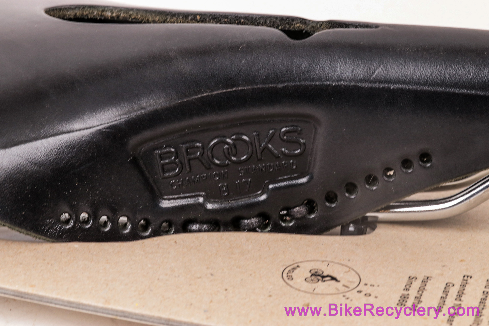 Brooks B17 Carved / Imperial Leather Saddle: Laced - Cutout - Black ...