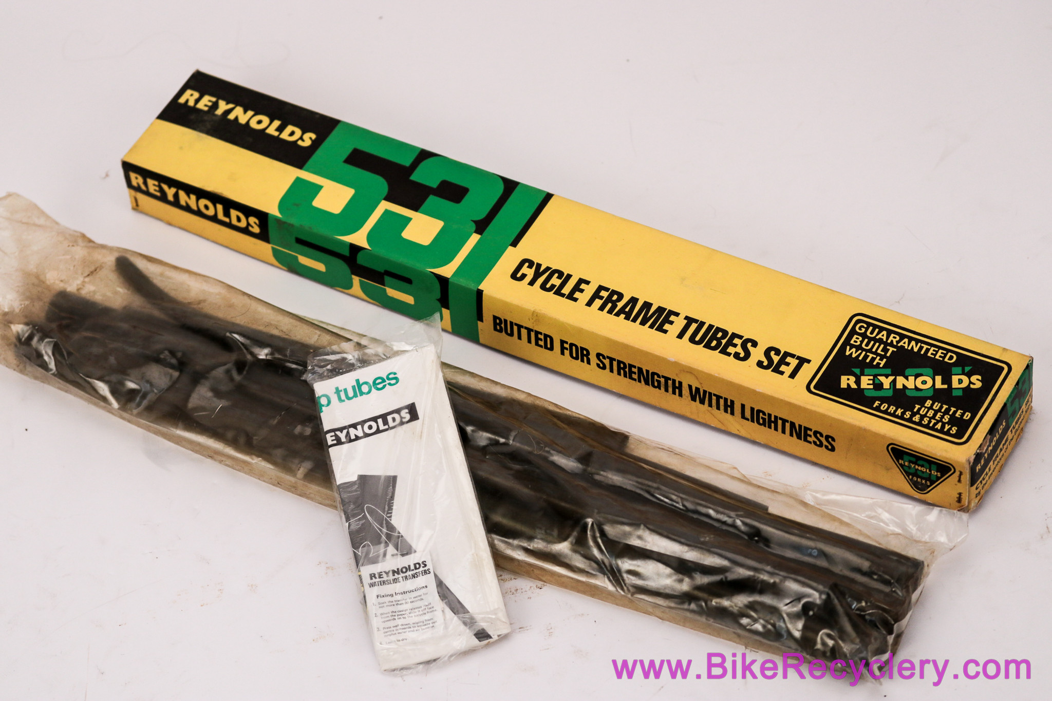 NIB/NOS Reynolds 531 Tubeset: 1970's - Complete 12 Piece - Waterslide Decals (MINT)