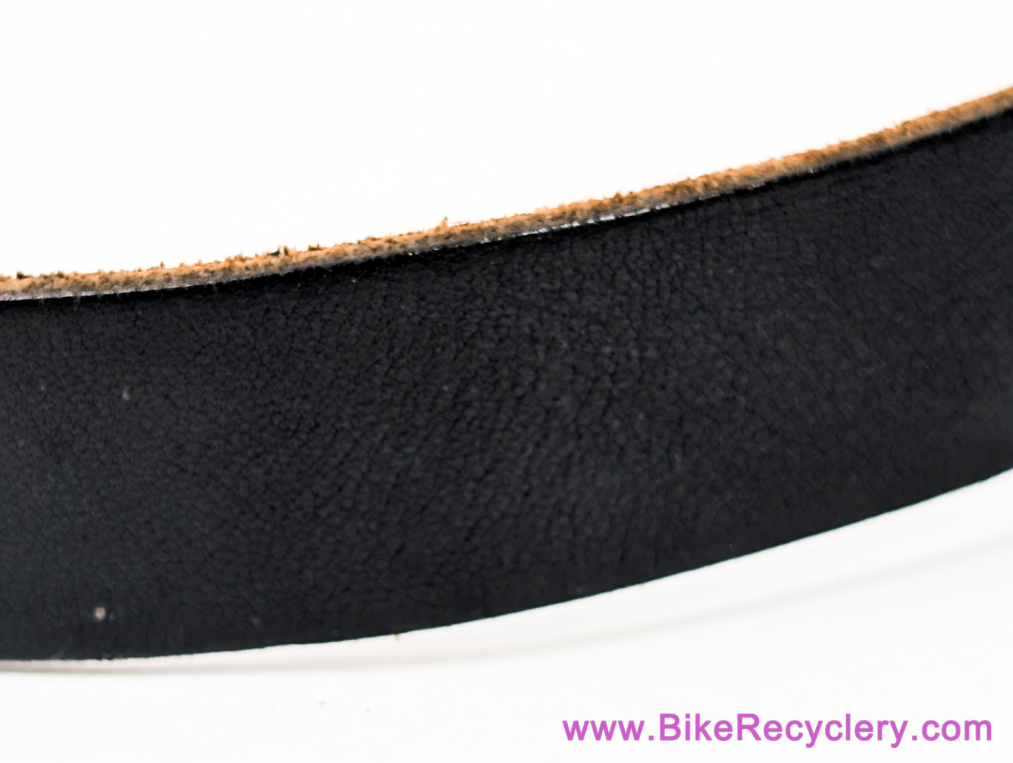 1990's Vintage Gibson x Levy's Leather Guitar Strap: Western Floral Metal Buckles - 2" Shoulder Pad - Black (EXC+ Amazing Patina)
