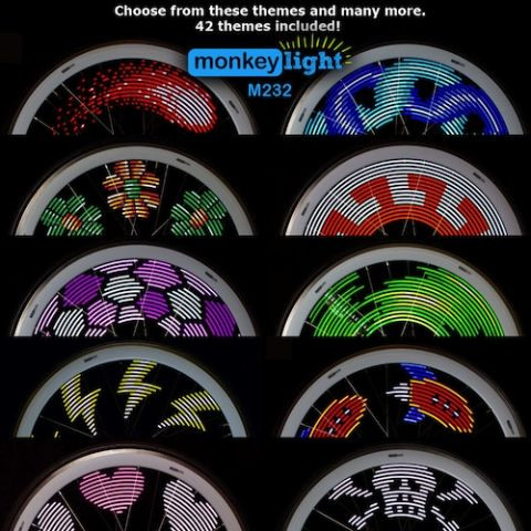Monkey Lights M232 Wheel Light Covers entire wheel Bike Recyclery