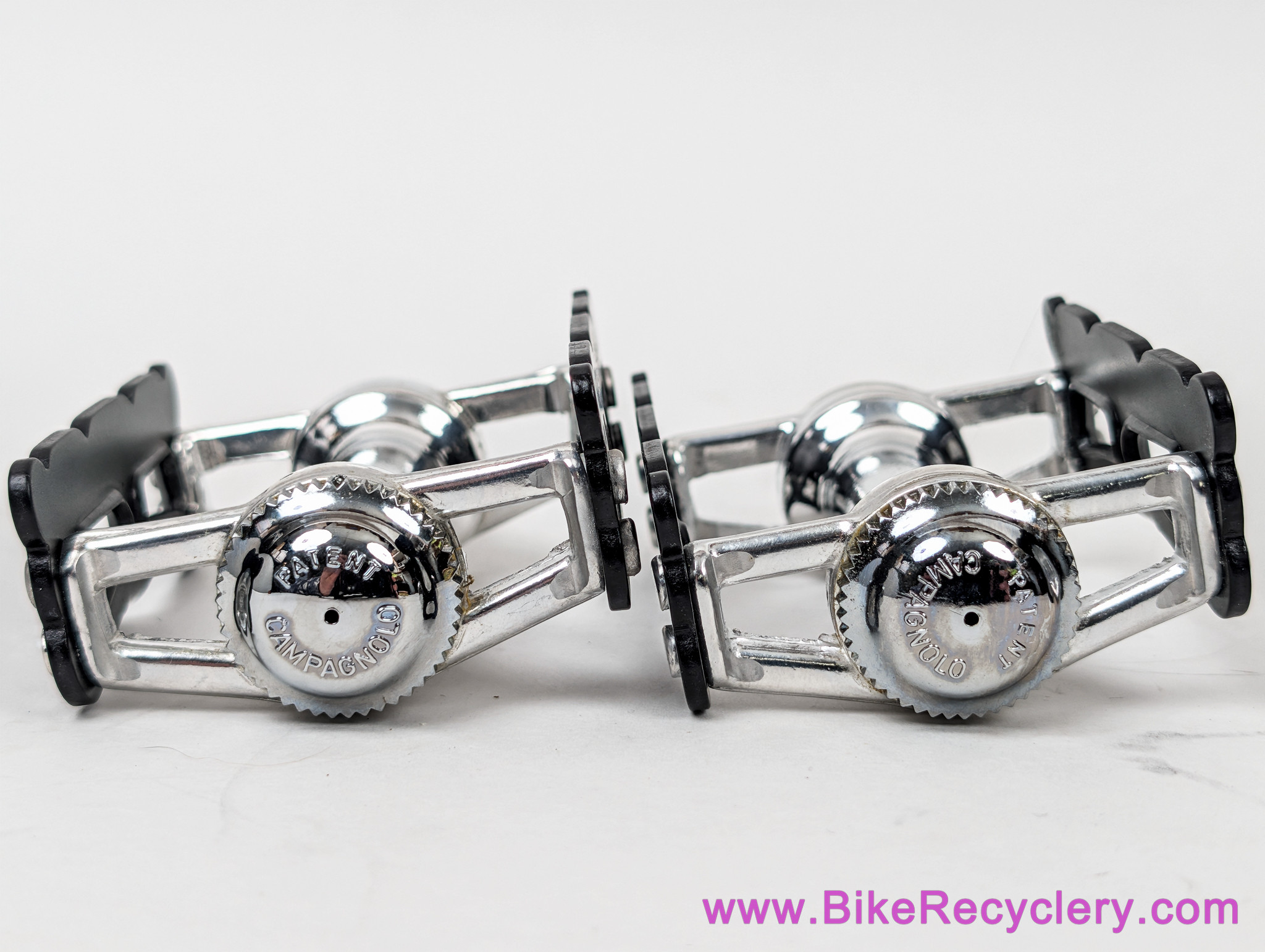 NIB/NOS Campagnolo Record Superleggeri #1038/A Pista Track Pedals: Black - Toe Clip Bolts