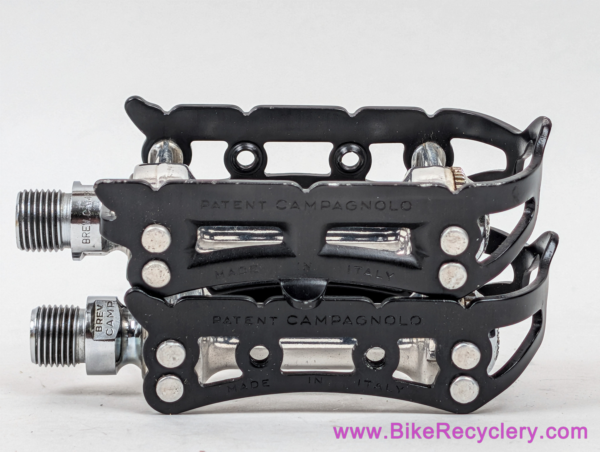 Campagnolo Record SL Superleggeri Strada Pedals: 1037/a -Black Cages (<50 Miles)