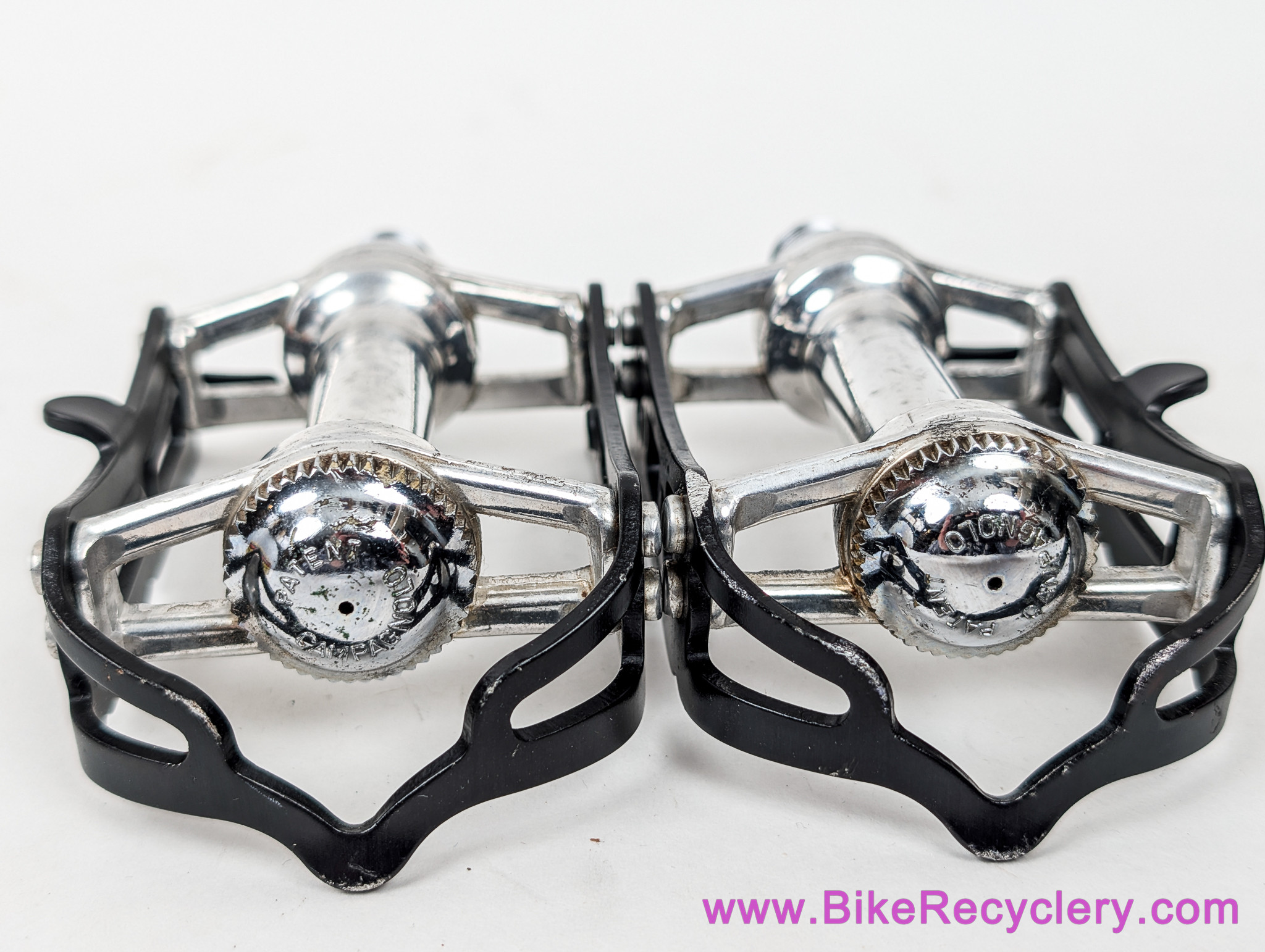 Campagnolo Record SL Superleggeri Strada Pedals: 1037/a -Black Cages (<50 Miles)
