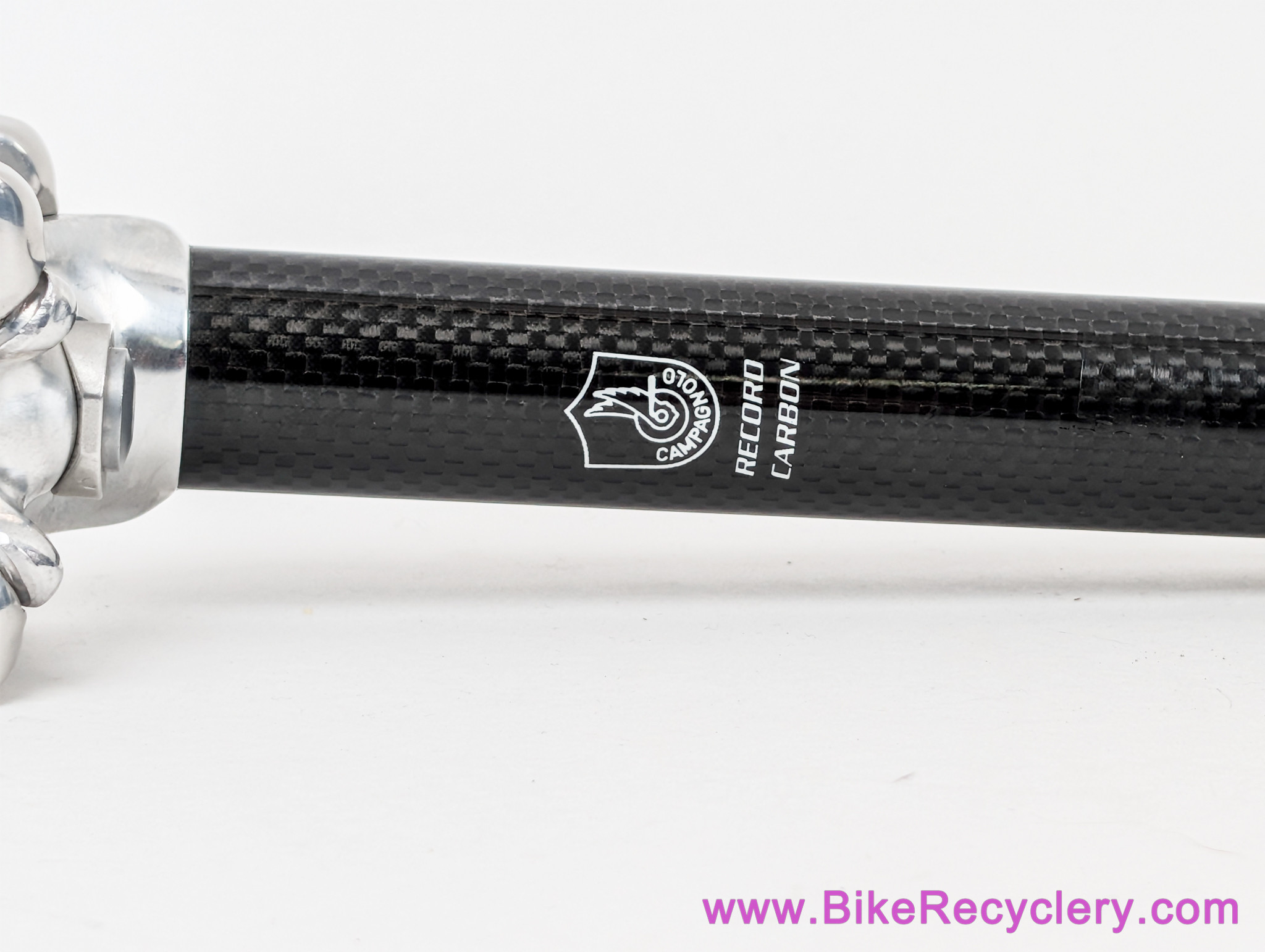 NOS Campagnolo Record Carbon Seatpost: 27.2mm x 250mm (Installed