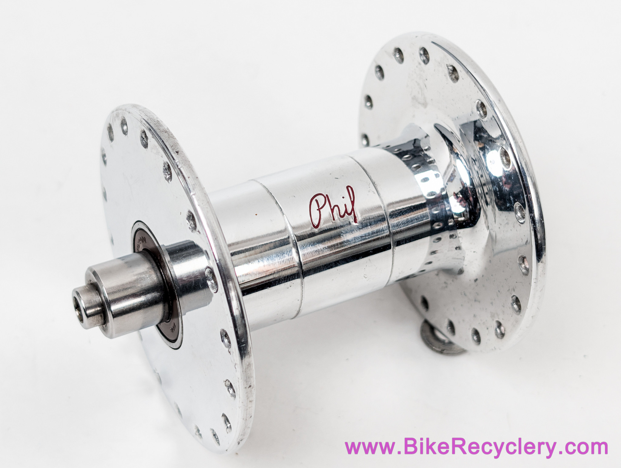 Phil Wood Classic High-Low Road Freewheel Hubset: 36H x 130mm - QR - Polished (EXC+)