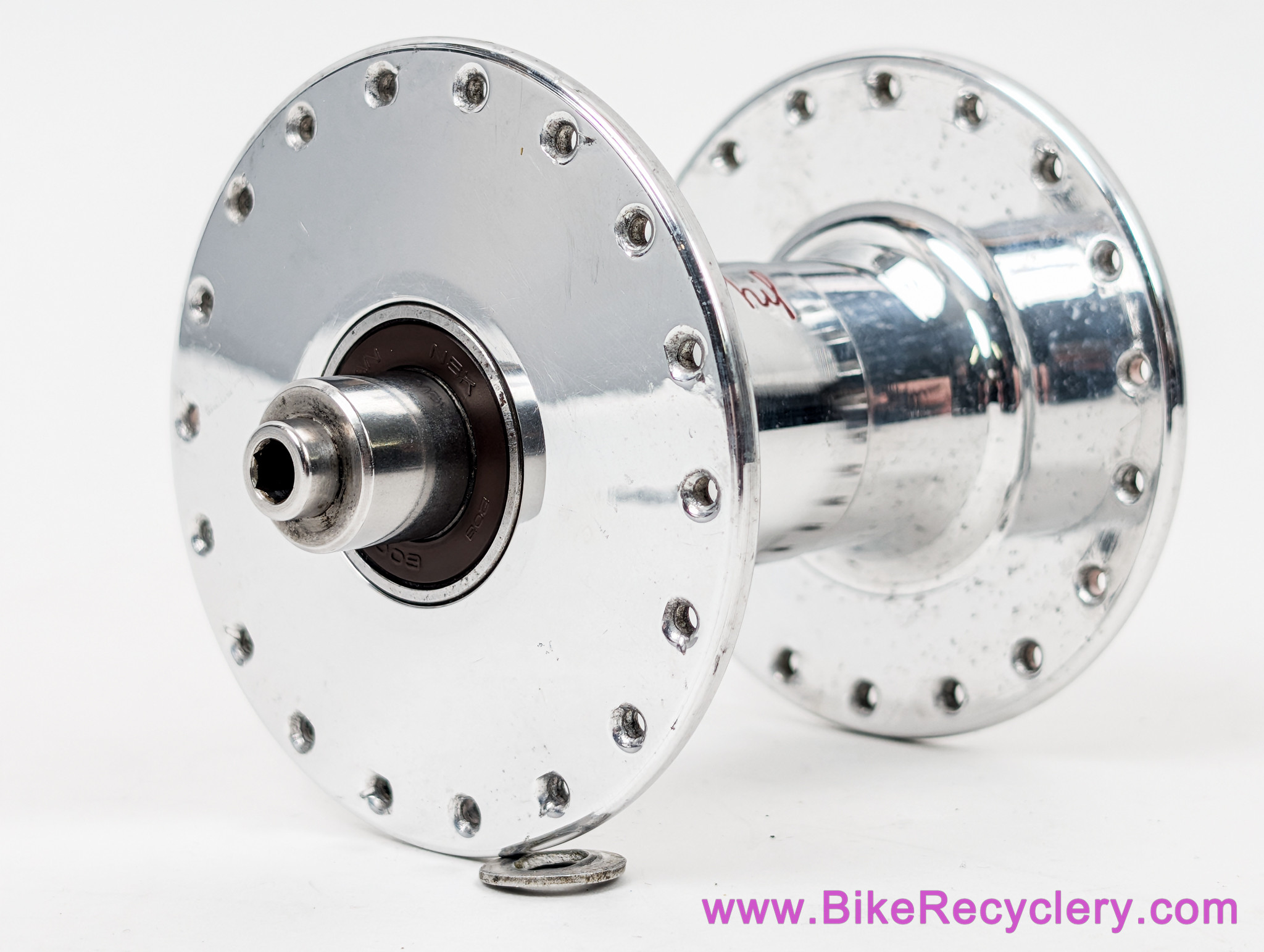 Phil Wood Classic High-Low Road Freewheel Hubset: 36H x 130mm - QR - Polished (EXC+)