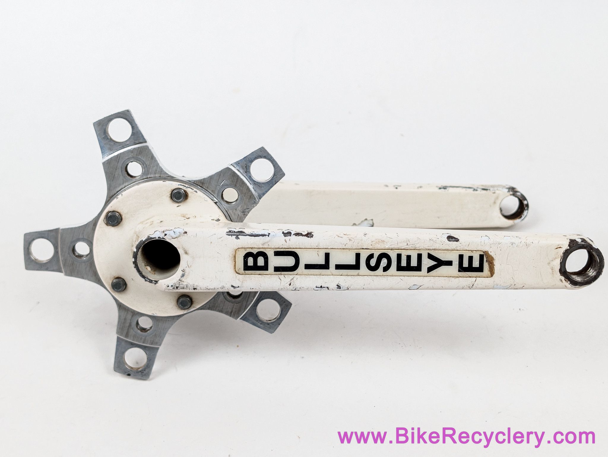 Bullseye Crank: 2nd Gen 1980's - 178mm x 110/74mm Triple - White