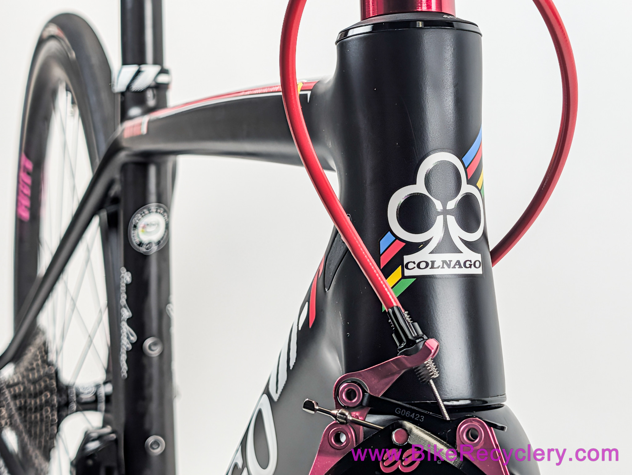 Colnago V1-R Ferrari Superbike Pro Build: RED eTap - EEbrakes - 14.7lbs - Ceramic Speed - HiFi EP30 - Quarq Dzero - 42s / 50cm (MINT, 3500 Miles))