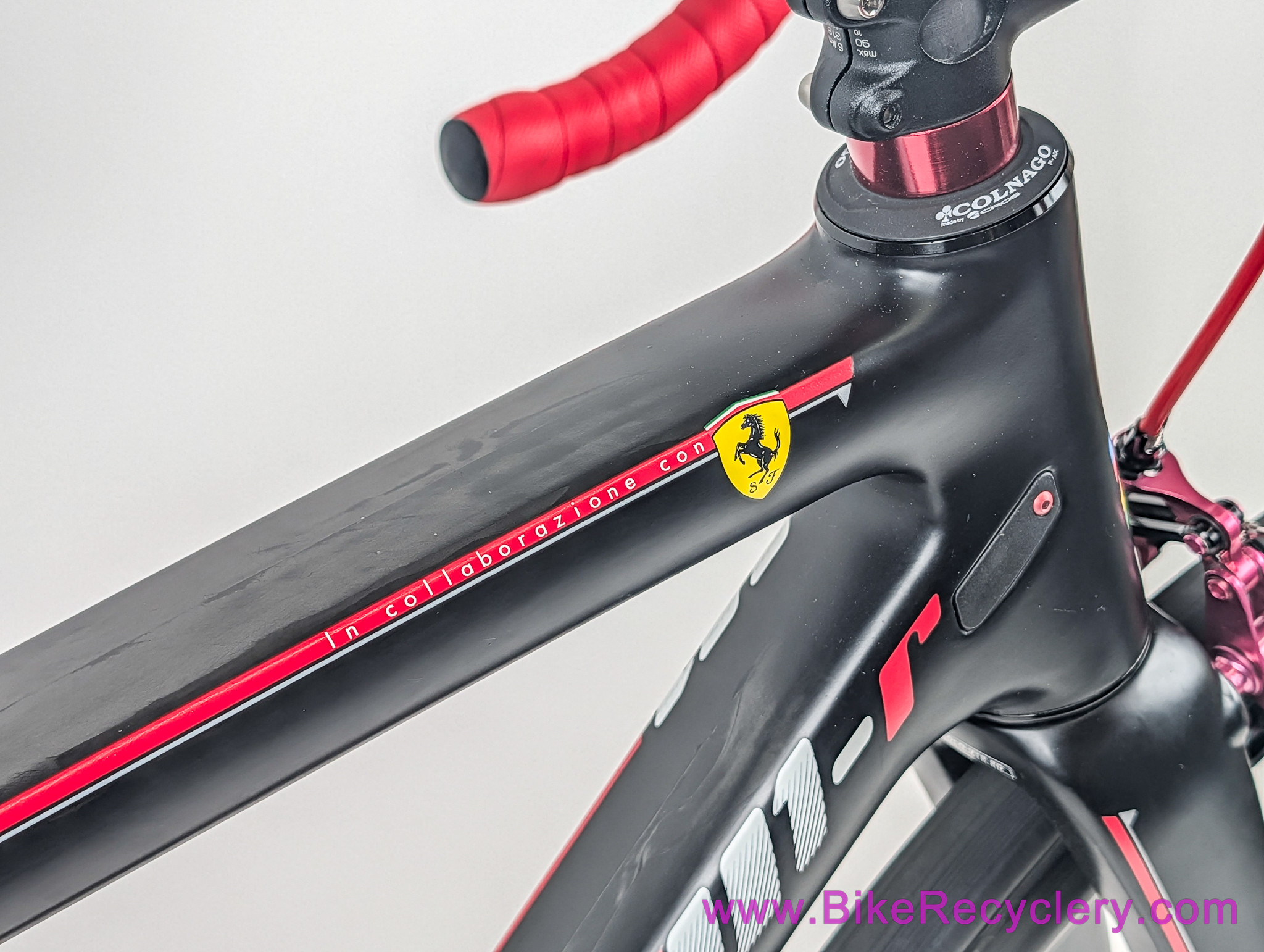 Colnago V1-R Ferrari Superbike Pro Build: RED eTap - EEbrakes - 14.7lbs - Ceramic Speed - HiFi EP30 - Quarq Dzero - 42s / 50cm (MINT, 3500 Miles))