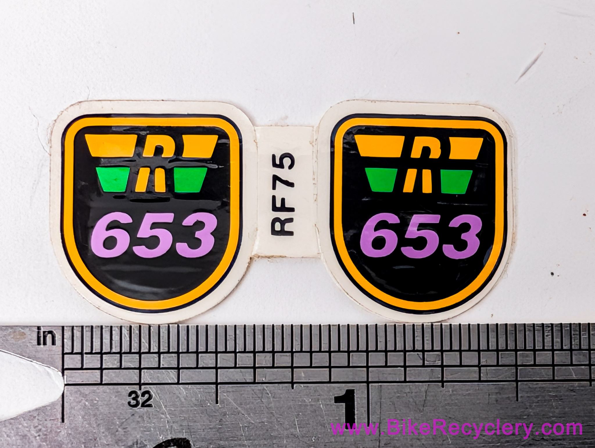 Original Reynolds 653 Tubing Fork Decals Set: Ref RF75