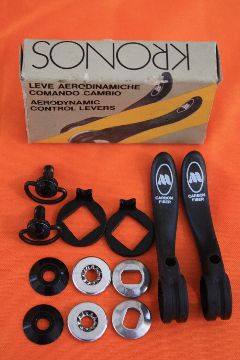 NIB Modolo Kronos Carbon Downtube Shifters 35g! - Bike Recyclery