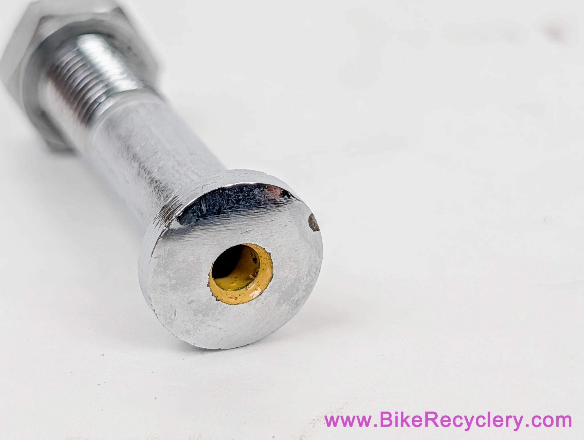 Quill Stem Bar Clamp Bolt + Nut: Drilled/Hollow! Chrome - 7.85mm x 38mm - Vintage 1940's 1950's 1960's