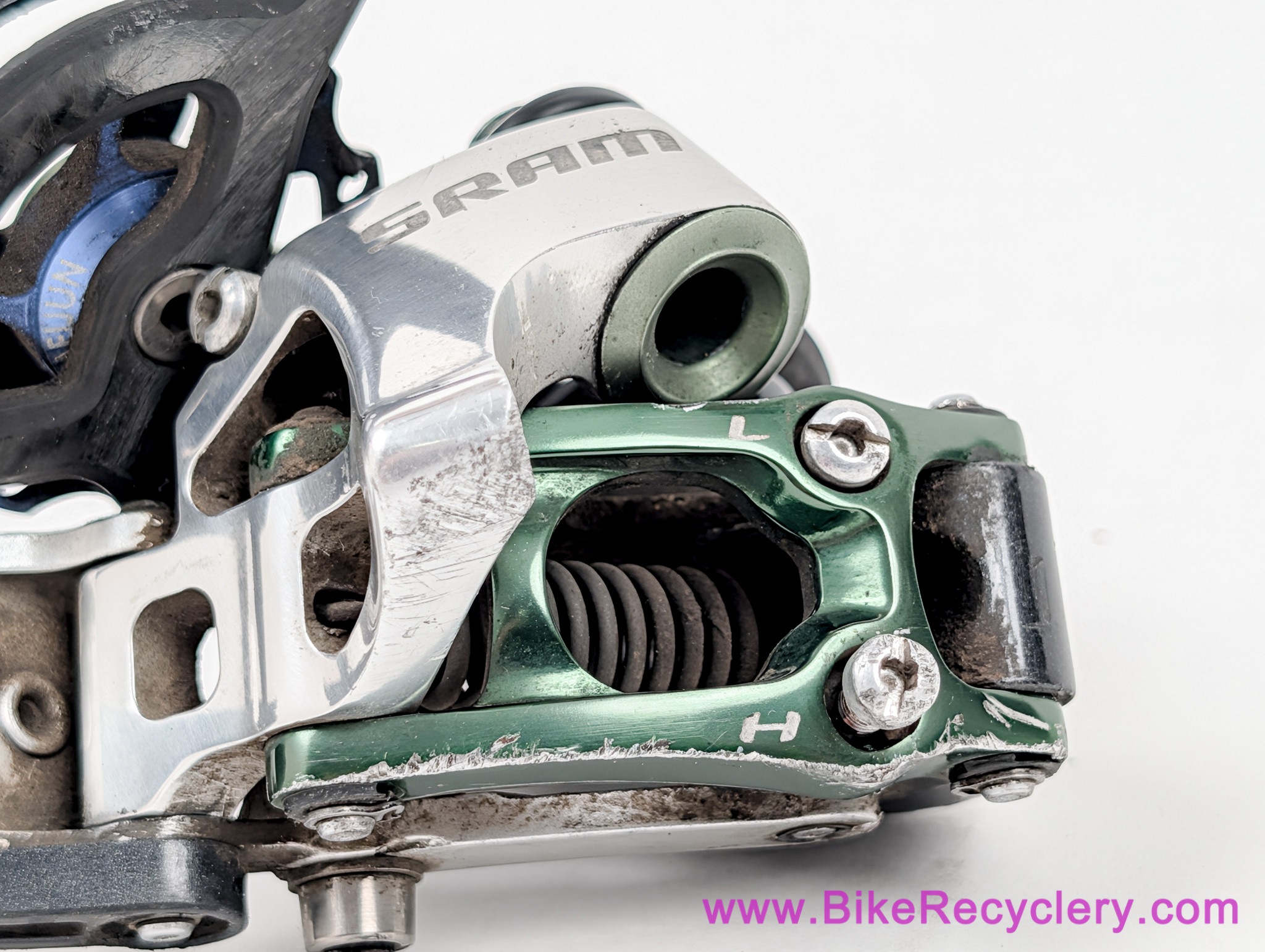 SRAM XO Rear Derailleur: 9-Speed - GREEN - Blackbox Carbon - Short