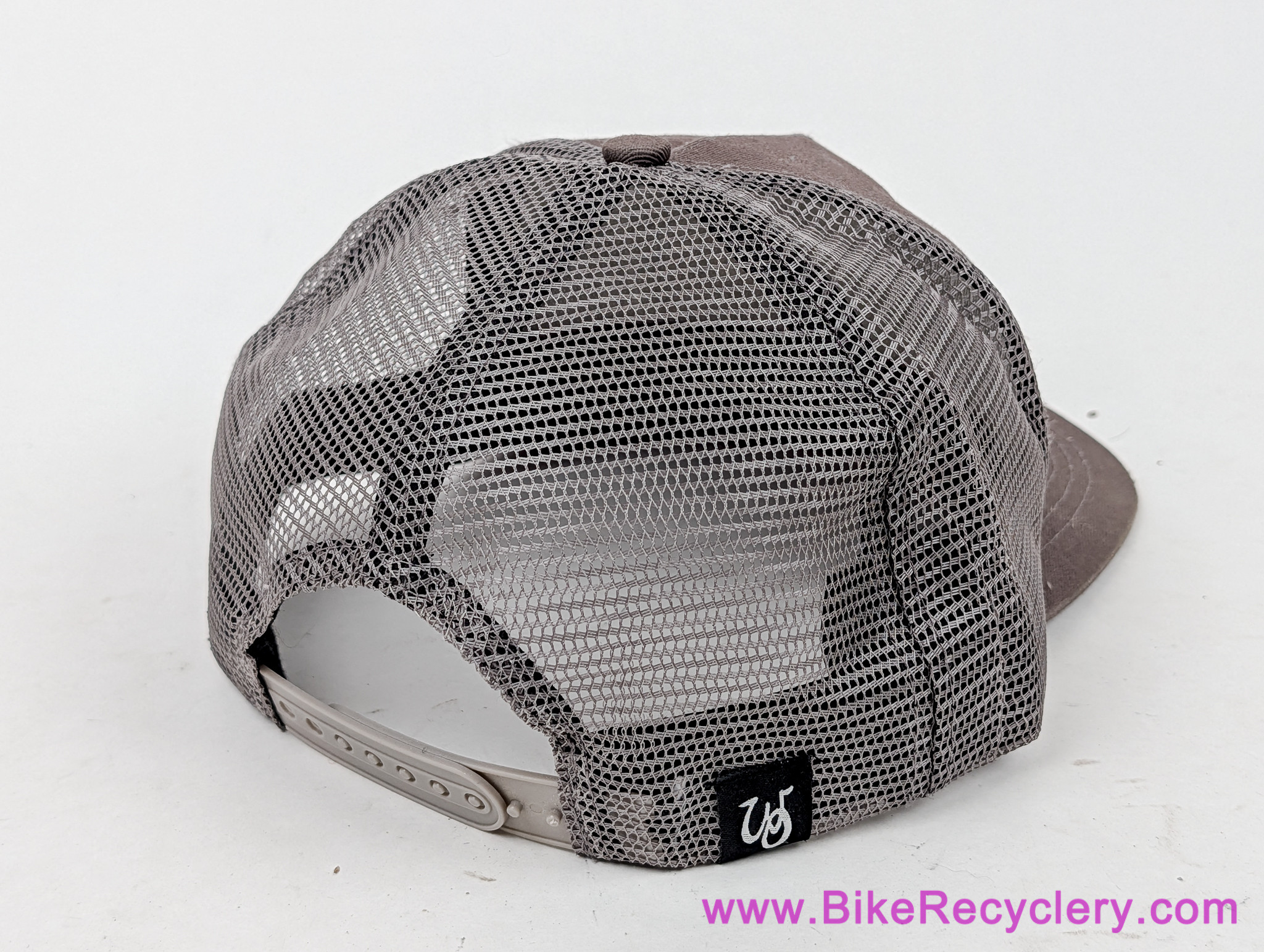 Cane Creek Trucker Snapback Hat: Grey + Blue Patch (NEW)