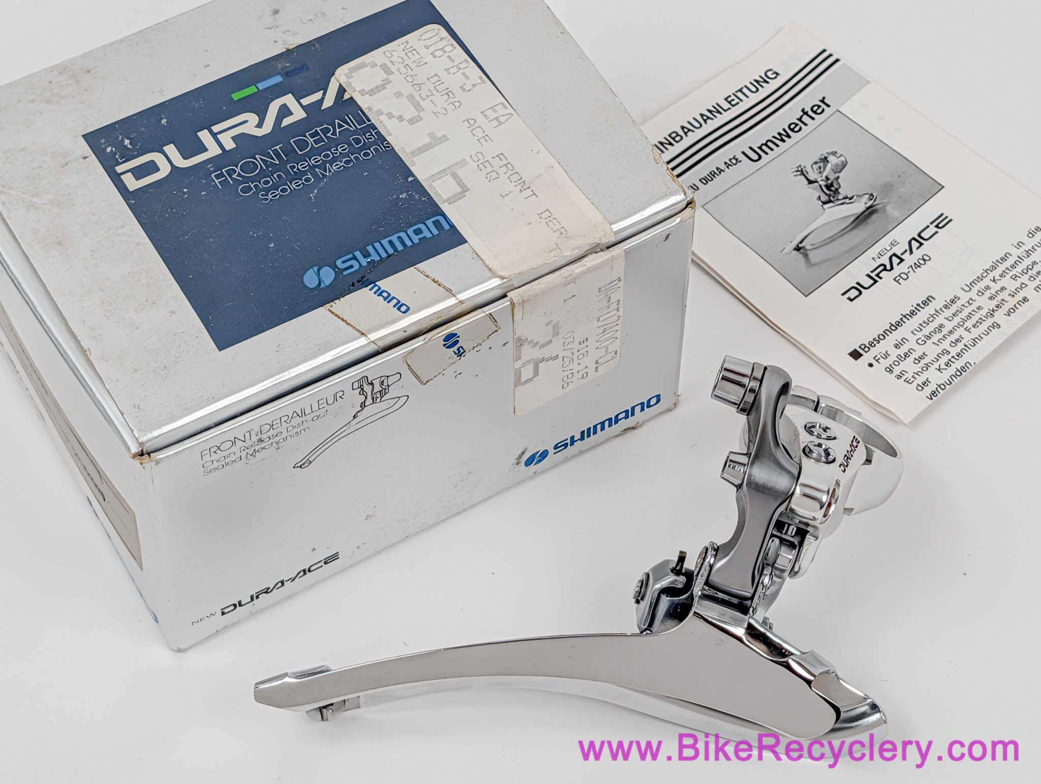 NIB/NOS Shimano Dura Ace FD-7400 Front Derailleur: 28.6mm Clamp