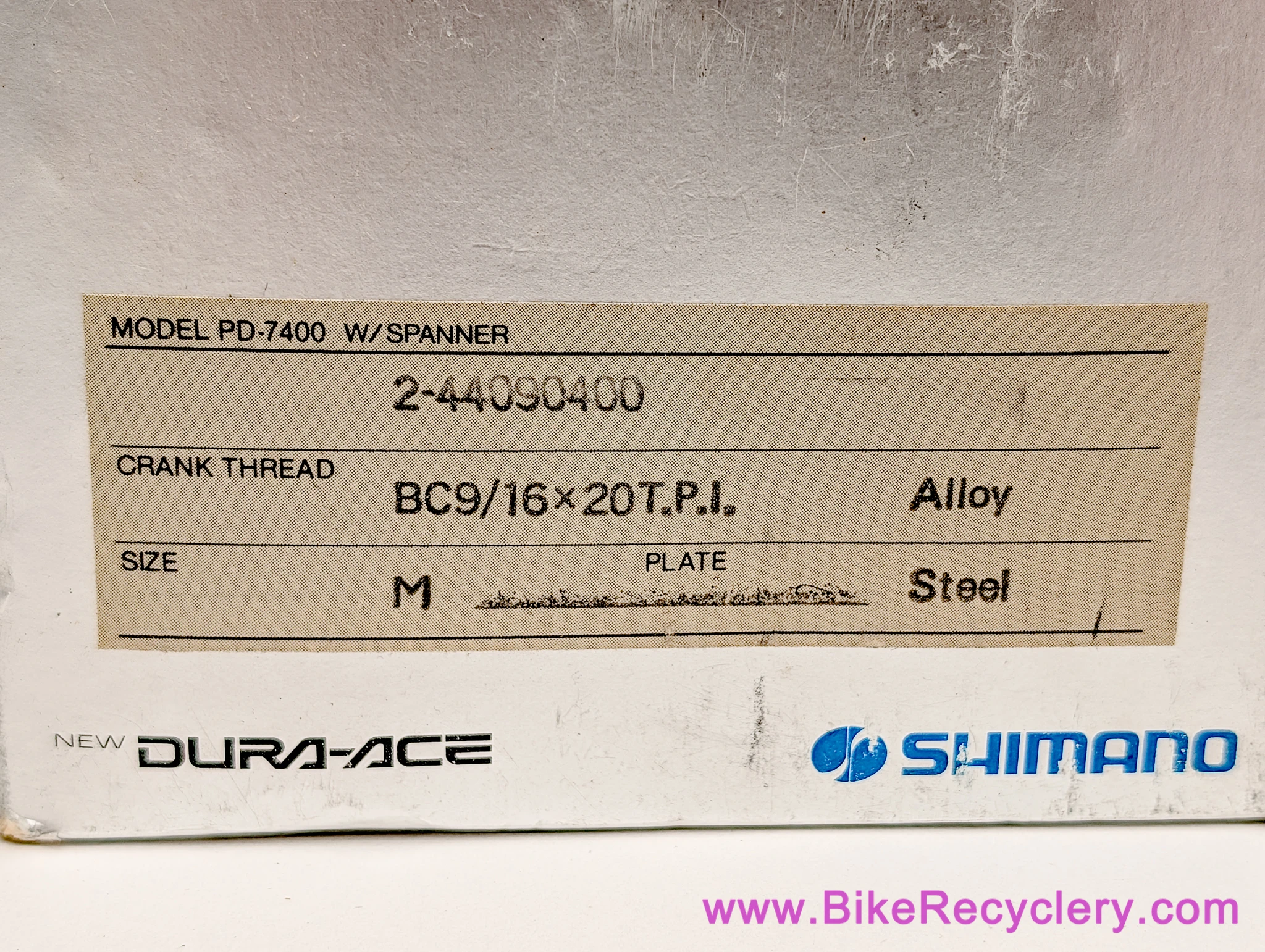 NIB/NOS Dura Ace PD-7400 Aero Pedals: Medium Toe Clips - Cleats - Spanner Wrech
