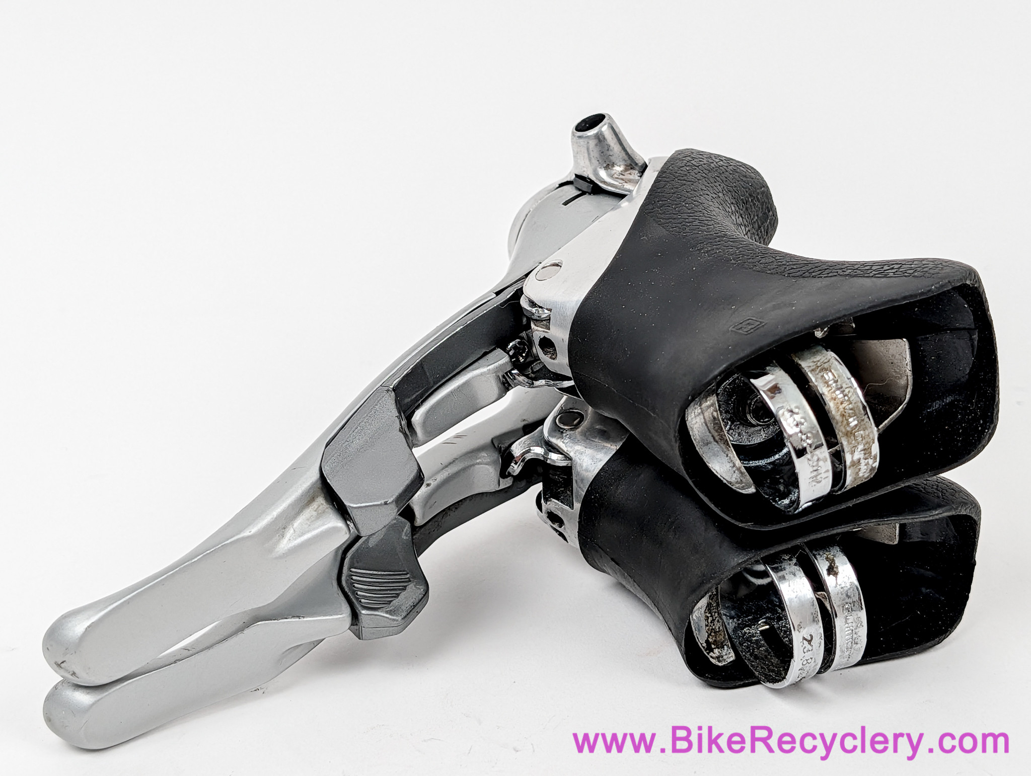 Shimano Dura Ace ST-7400 STI Shifters: 2x8 (Near Mint Clean Hoods