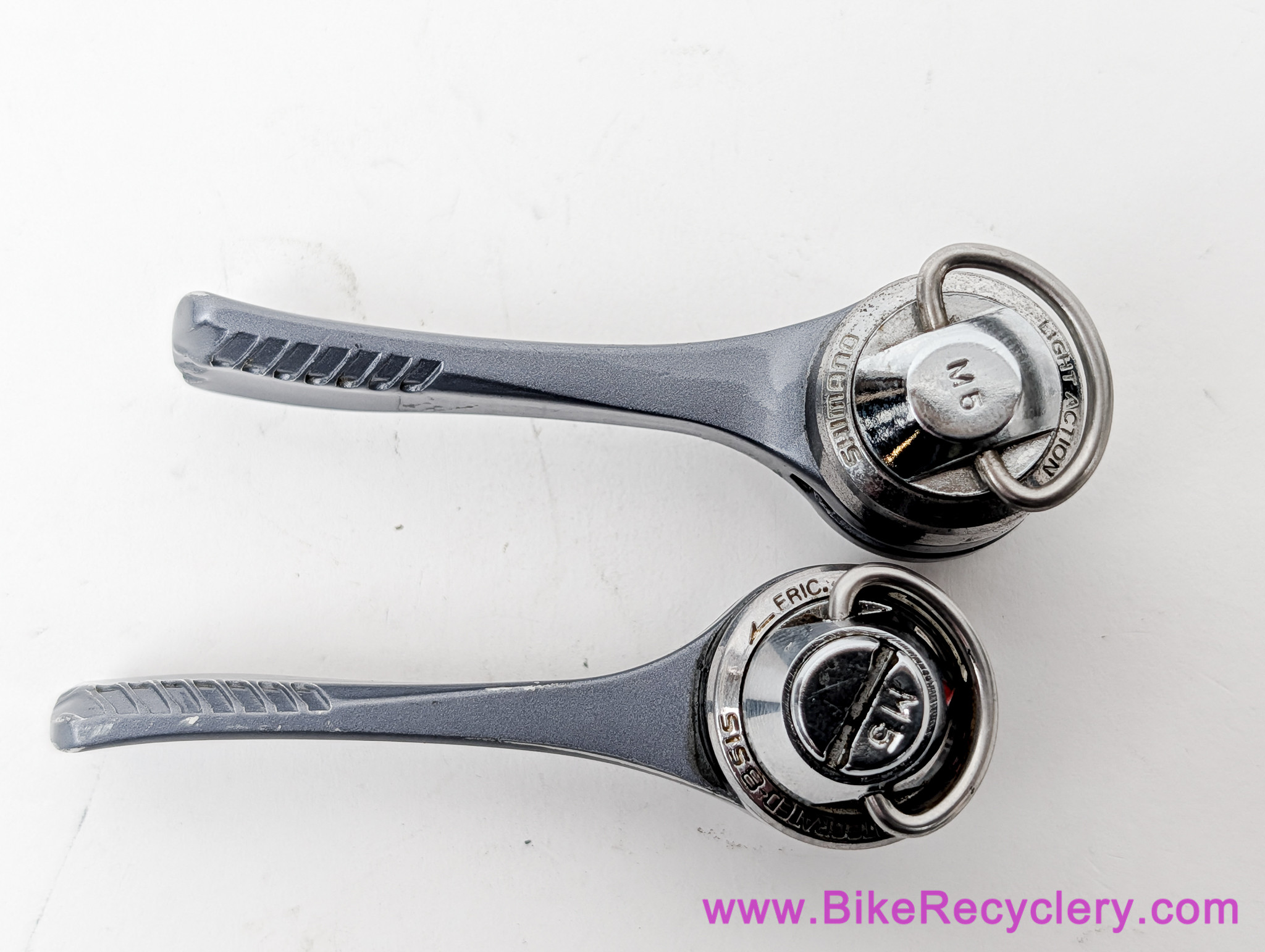 Shimano Dura Ace SL-7402 Downtube Shifters: 8 Speed - Flat Plates
