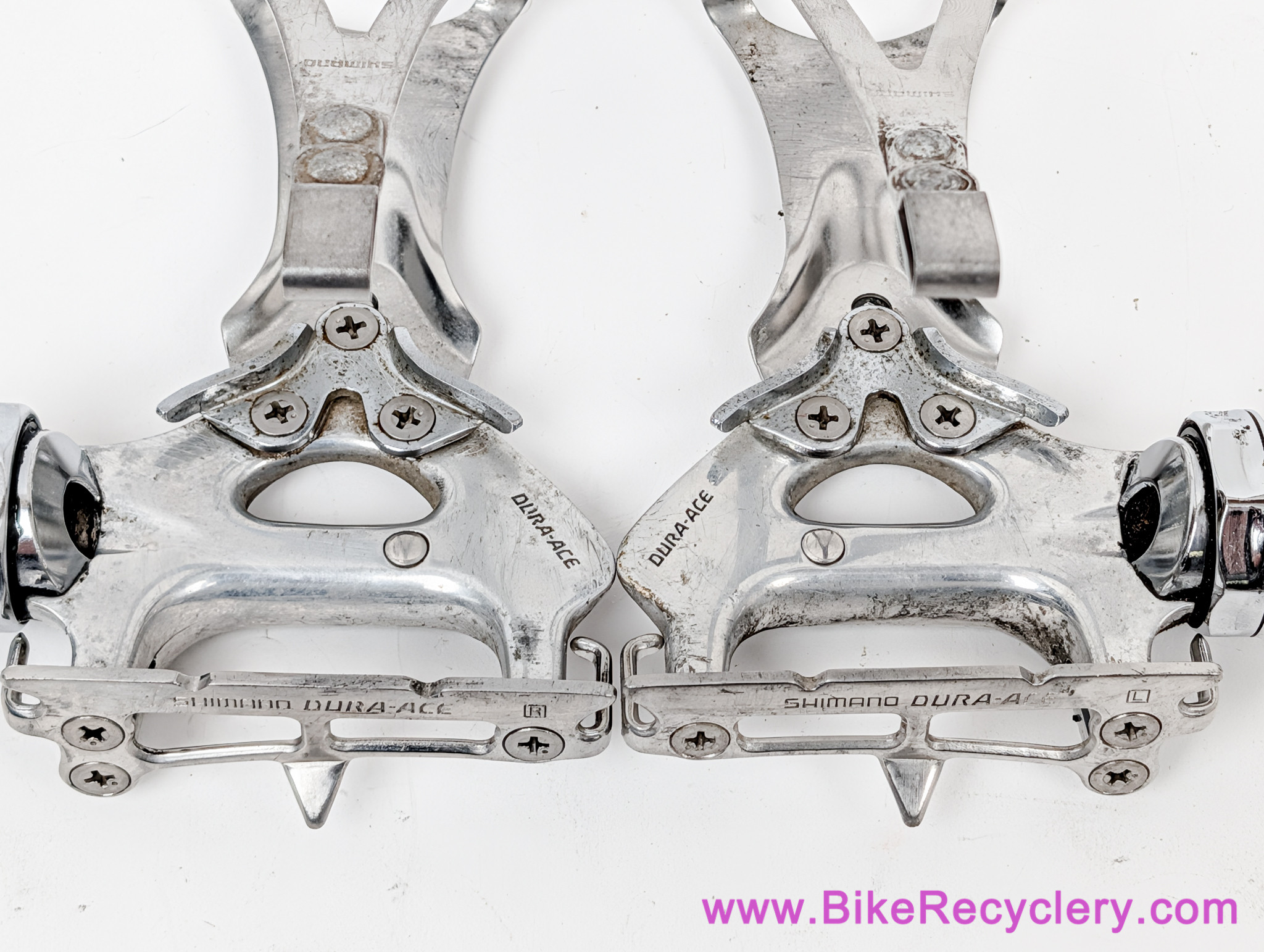 Dura Ace AX PD-7300 Dyna Drive DD Pedals: Large Toe Clips (Smooth