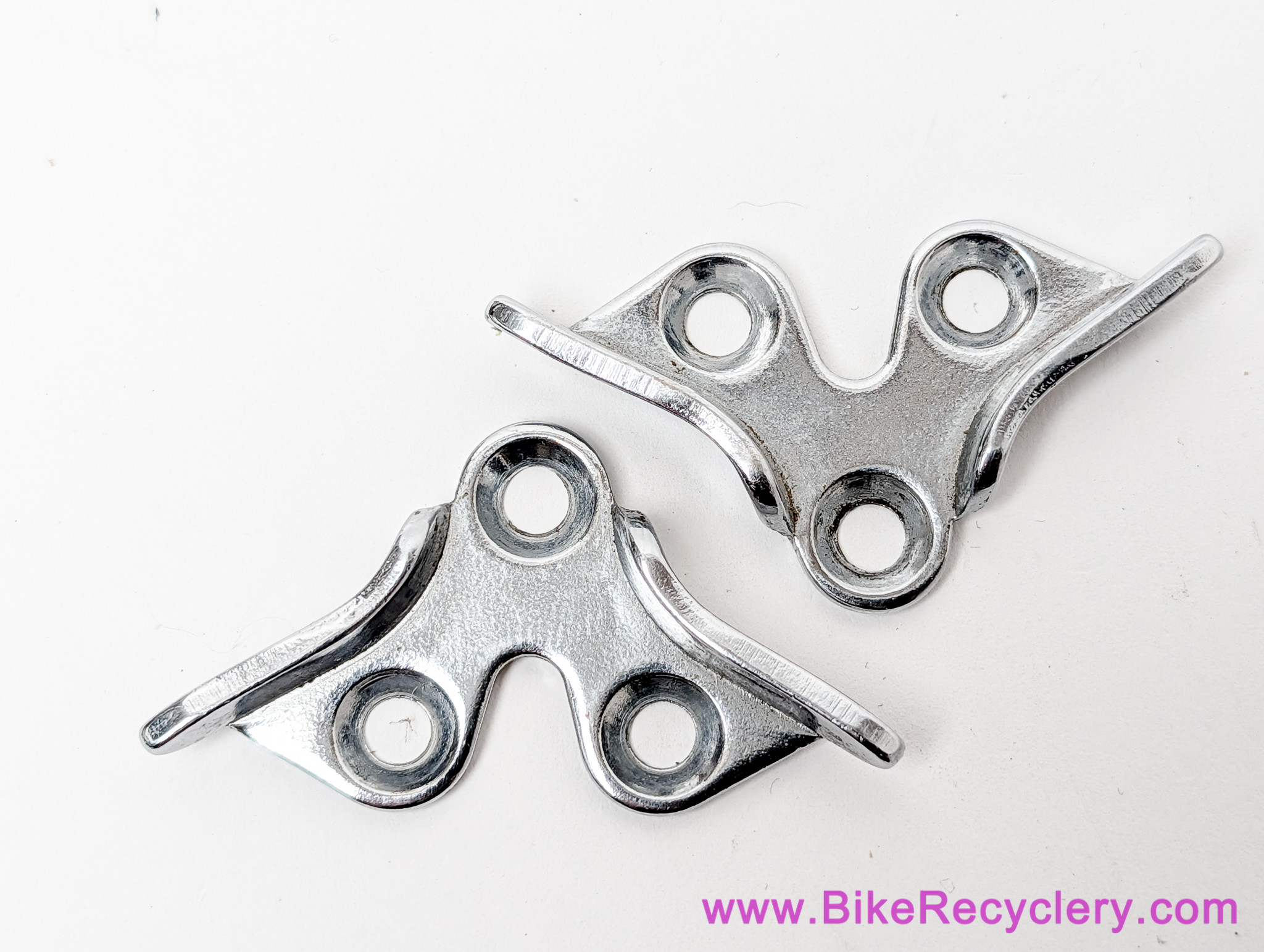NOS Shimano Aero Pedal Front Mounting Plates: Non-Adjustable - 600 & Dura Ace AX/EX/7400/6400 (Pair)