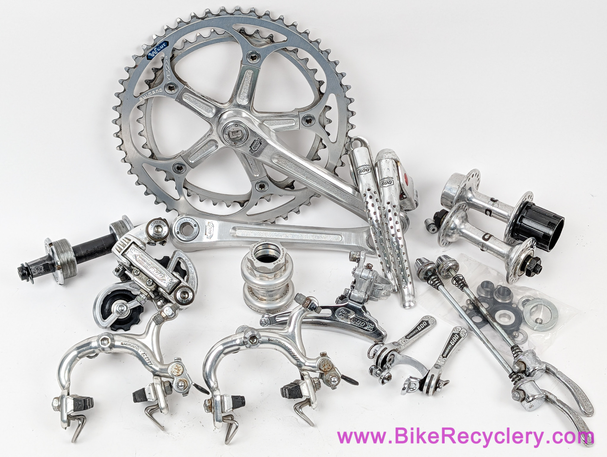 Shimano 600 EX Arabesque Groupset: Crank / BB / Derailleurs