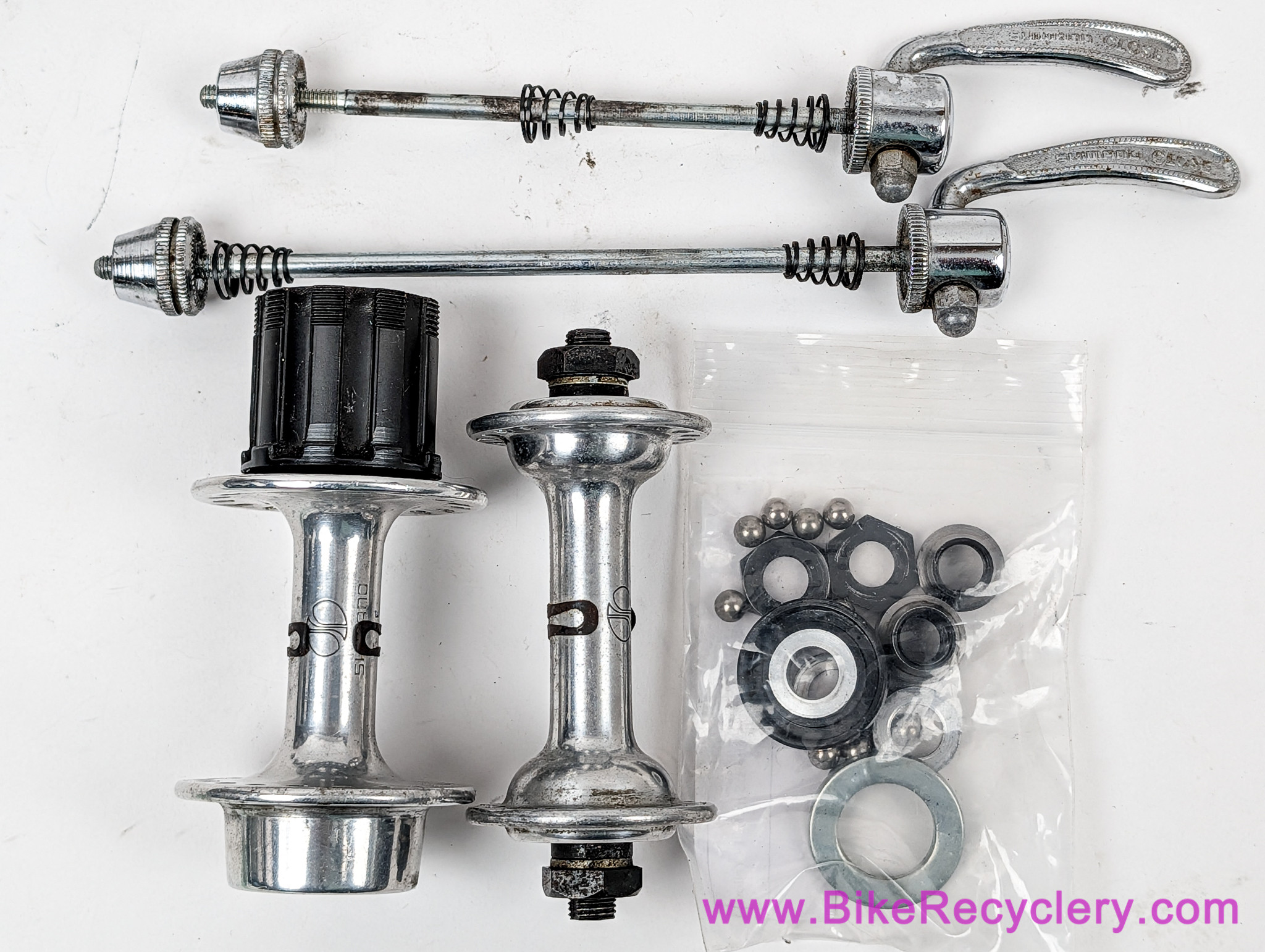 Shimano 600 EX Arabesque Groupset: Crank / BB / Derailleurs / Shifters / Brakes / Levers / Hubs / Headset - 170mm x 52/42t - 36H - 6sp Uniglide (Great-EXC)