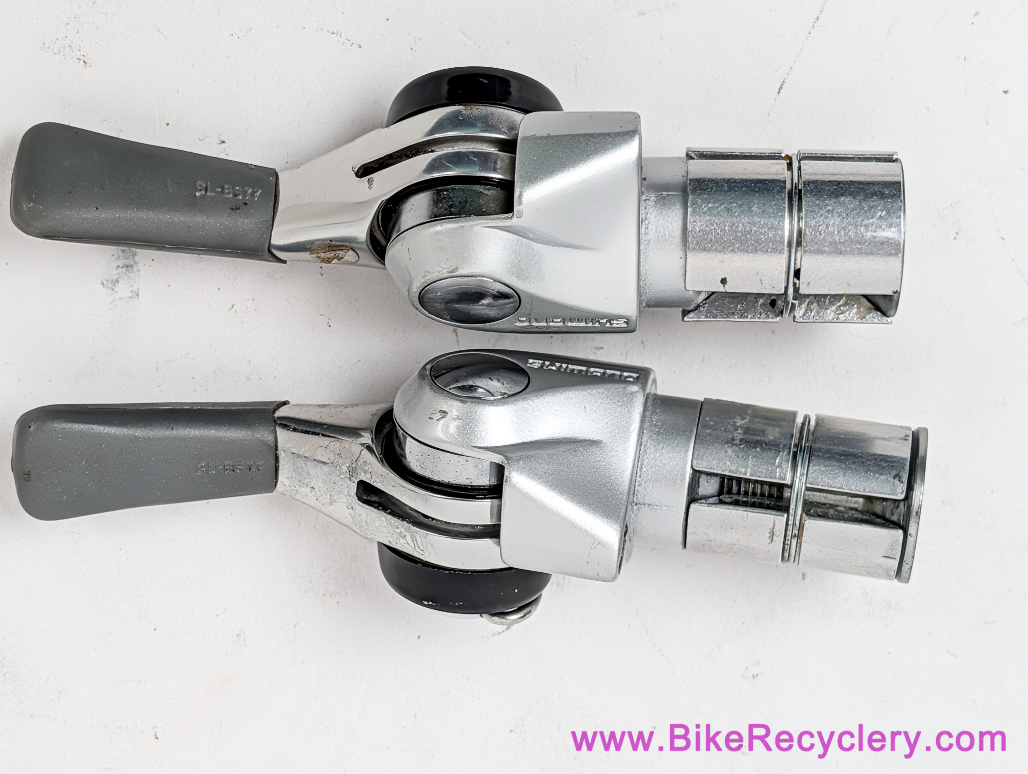 Shimano Dura Ace SL-BS77 9 Speed Bar End Shifters: 2/3 x 9s (Near