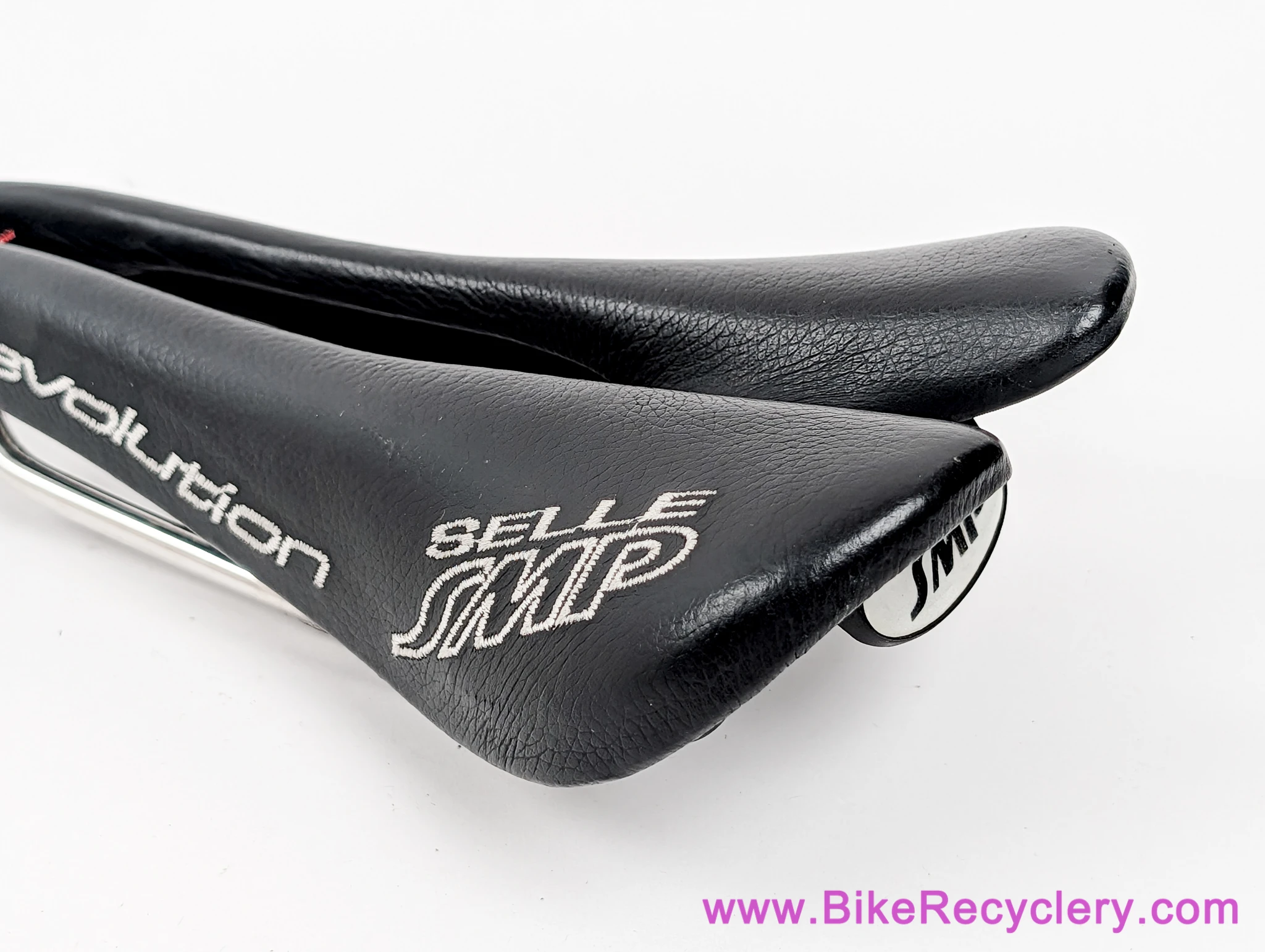 Selle SMP Evolution Saddle: INOX SS - Black w/ Italian Flag (Low Miles Near Mint+)