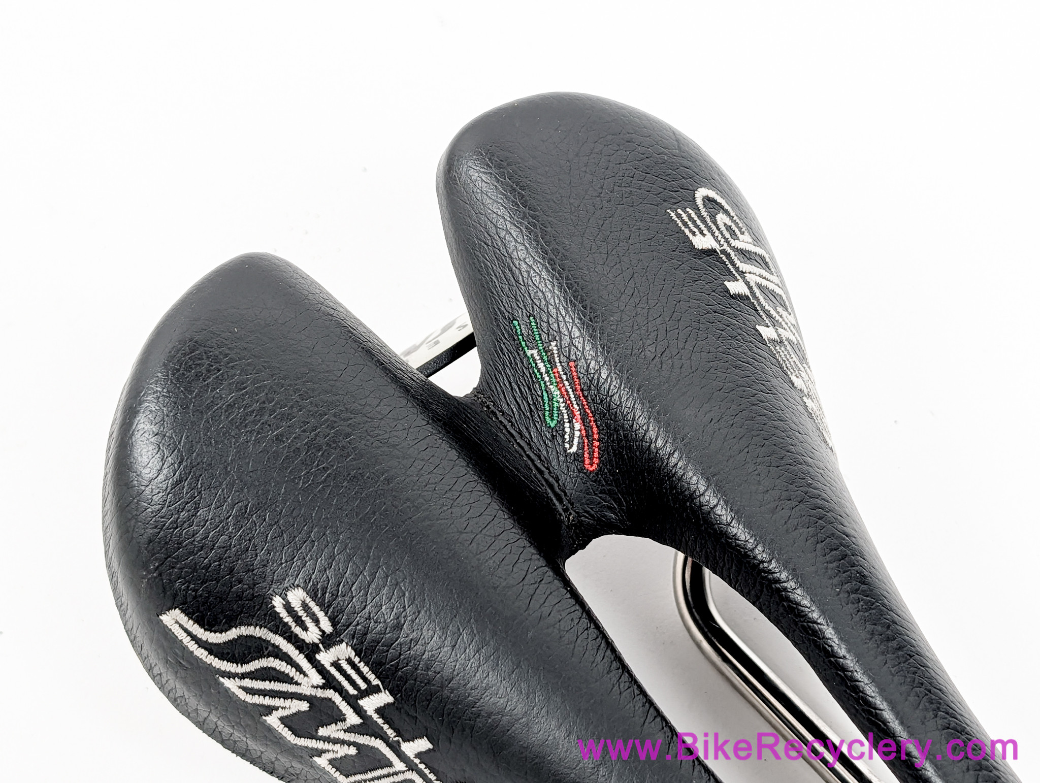 Selle SMP Evolution Saddle: INOX SS - Black w/ Italian Flag (Low Miles Near Mint+)