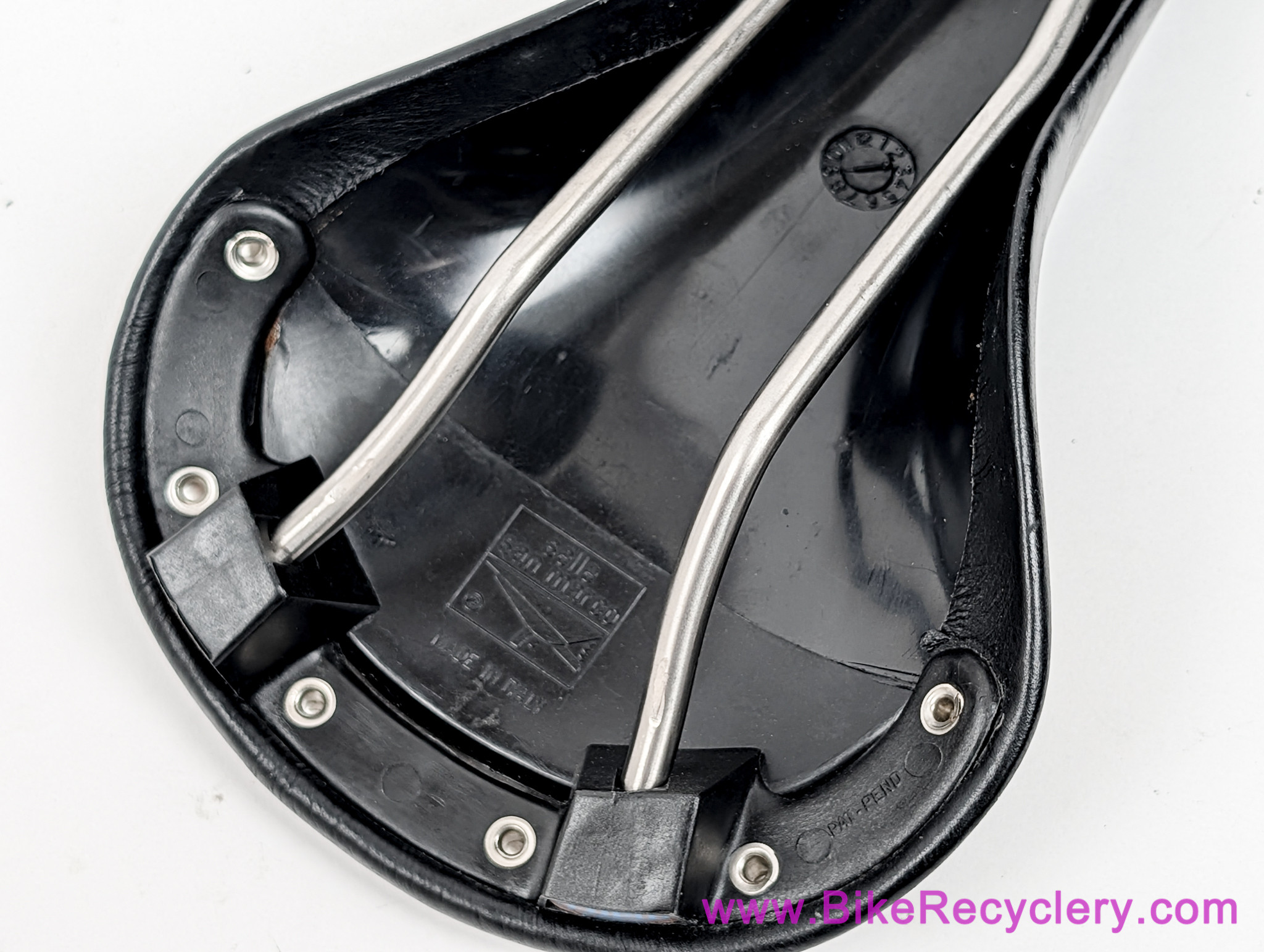 San Marco Regal Titanio Saddle: Black Leather (Near MINT) - Bike