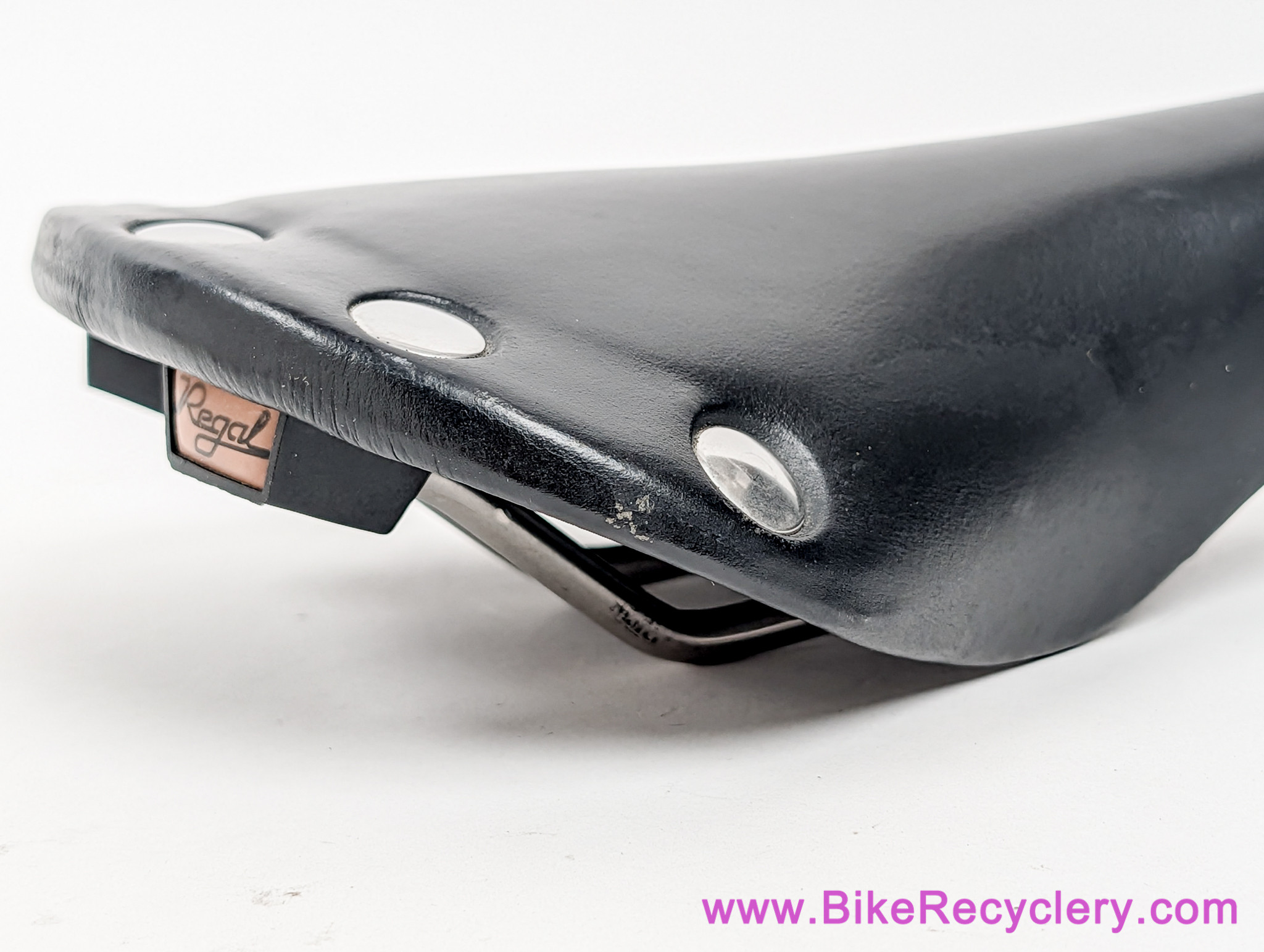 San Marco Regal Titanio Saddle: Black Leather (Near MINT) - Bike