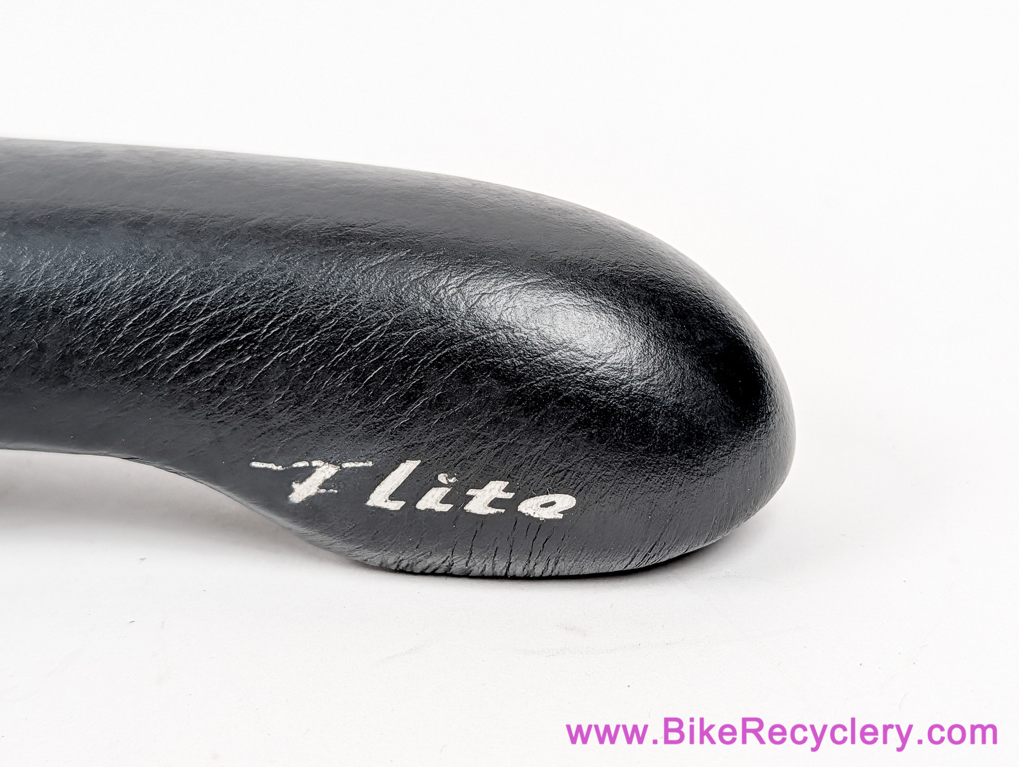Selle Italia Flite Titanium: 155mm Extra Wide! Textured Leather - 2000 (Near Mint)