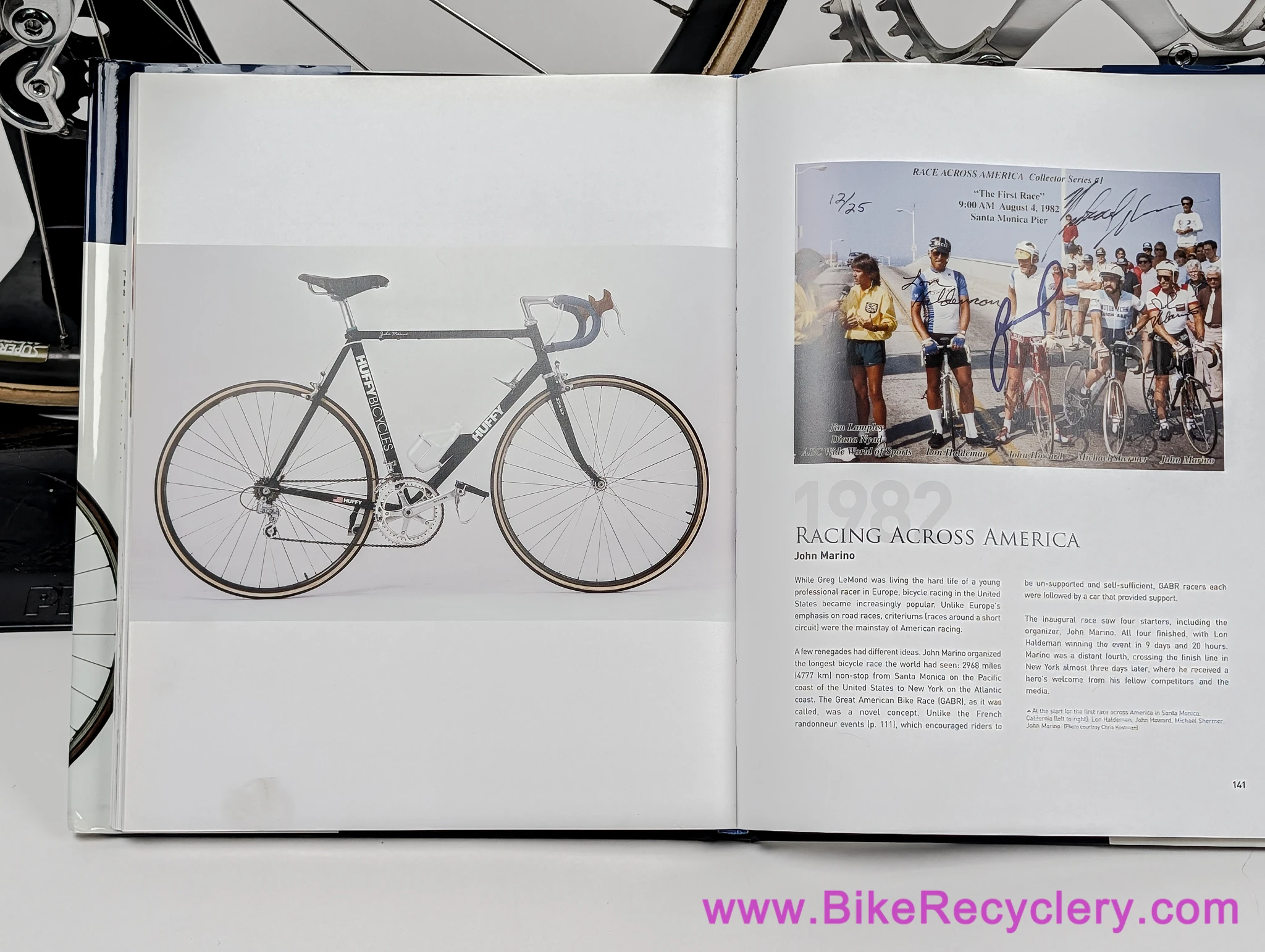 John Marino's 1982 Mike Melton Huffy Race Across America Aero Bike! 56cm - Fillet Brazed (Certificate of Authentation - Signed Provinance - The Competition Bicycle Book)