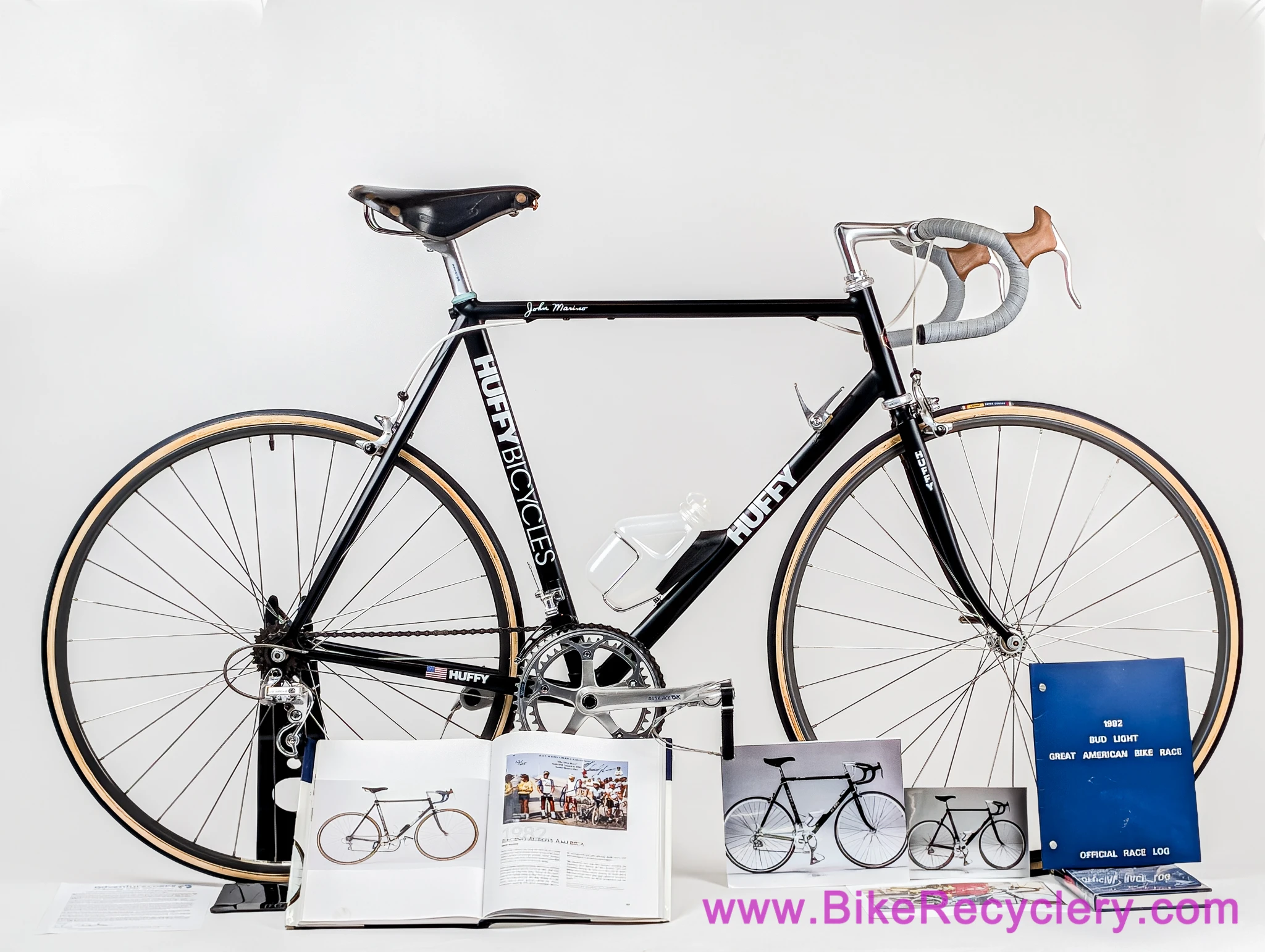John Marino's 1982 Mike Melton Huffy Race Across America Aero Bike! 56cm - Fillet Brazed (Certificate of Authentation - Signed Provinance - The Competition Bicycle Book)