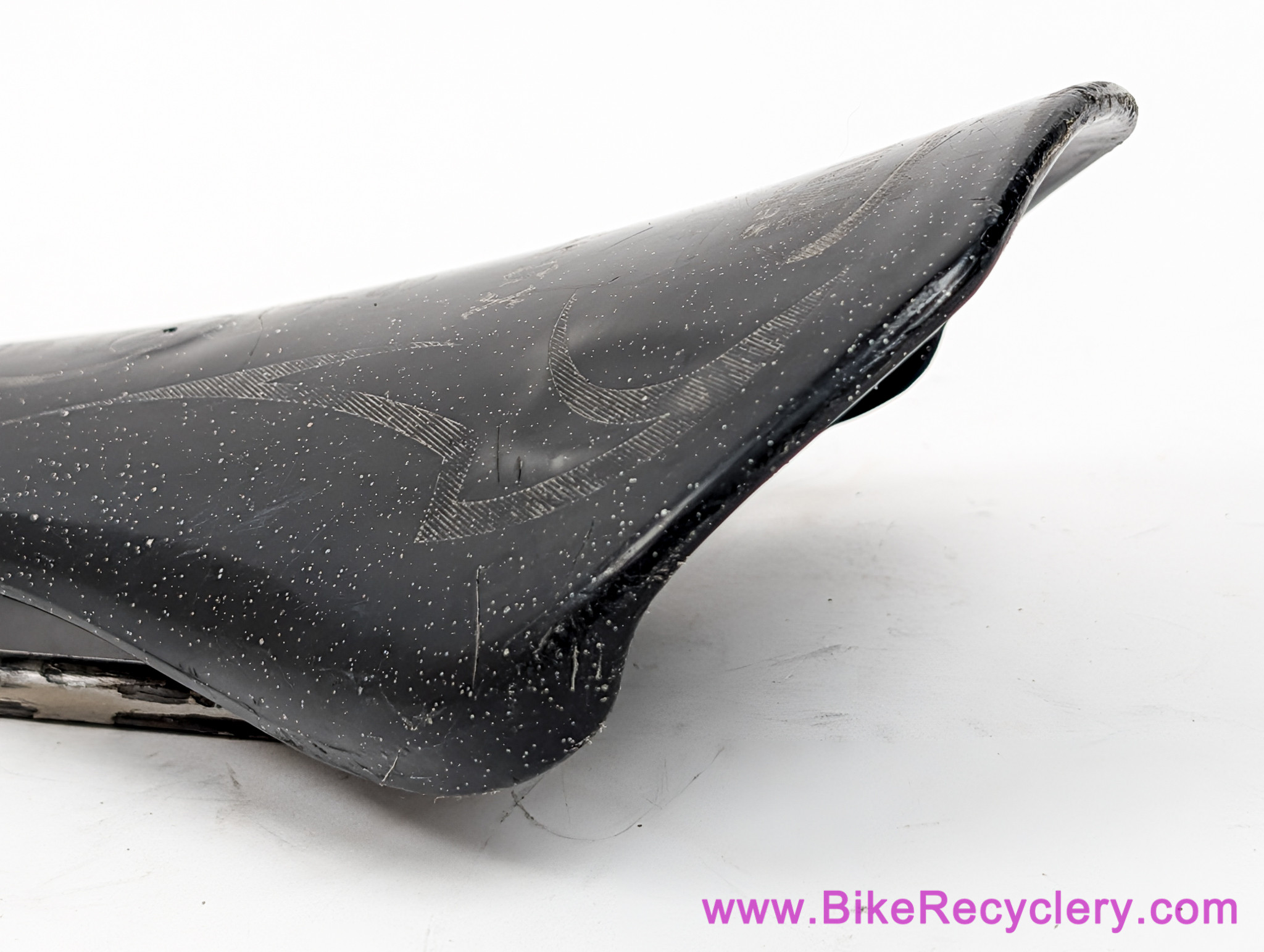 Selle Italia Nitrox Saddle: Black Glitter - 130mm - Uncovered Plastic - Mid School BMX / MTB