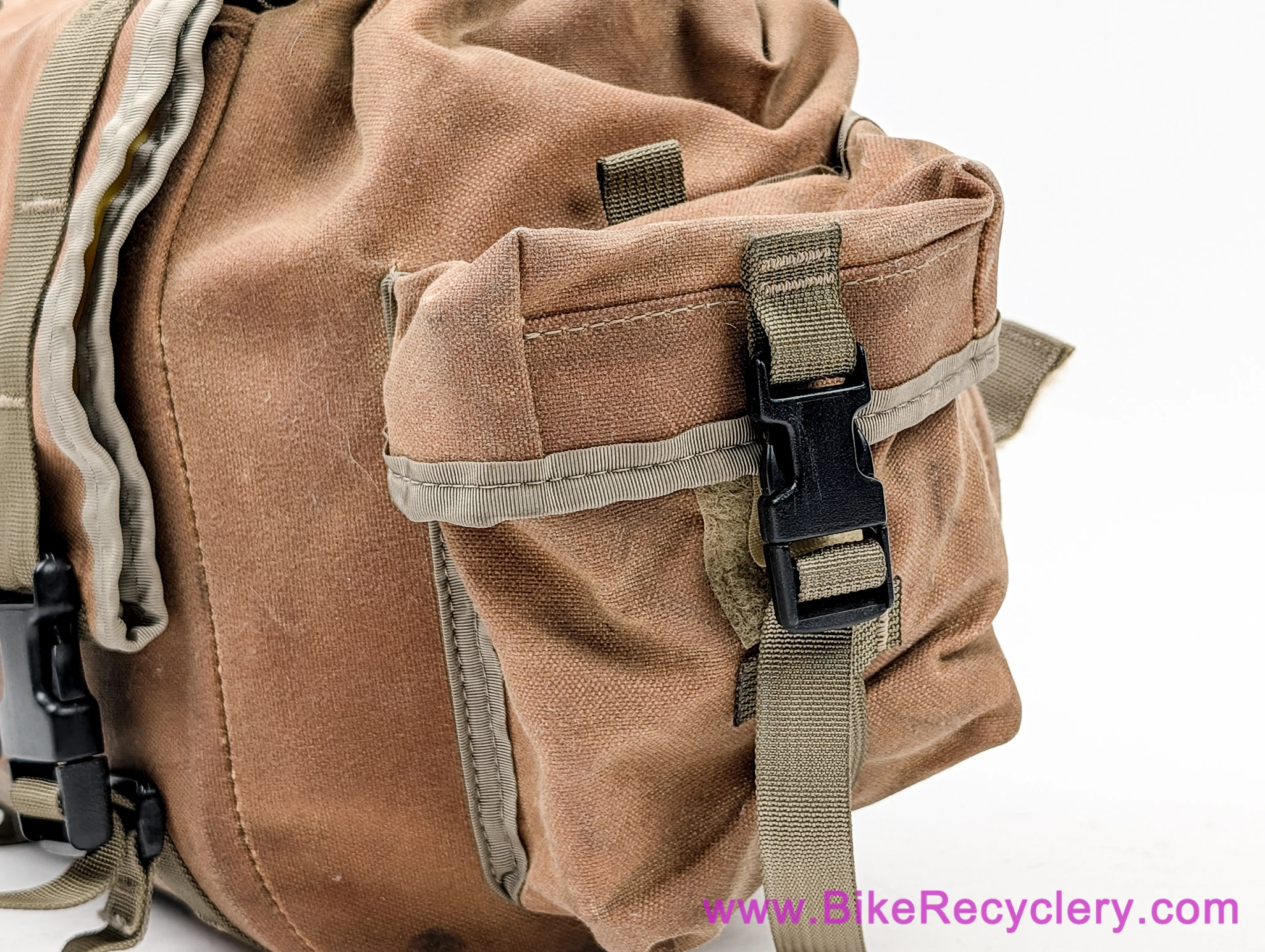 Ron's Bikes Fabio's Chest Small Handlebar Bag: Tan Waxed Canvas (Near Mint)