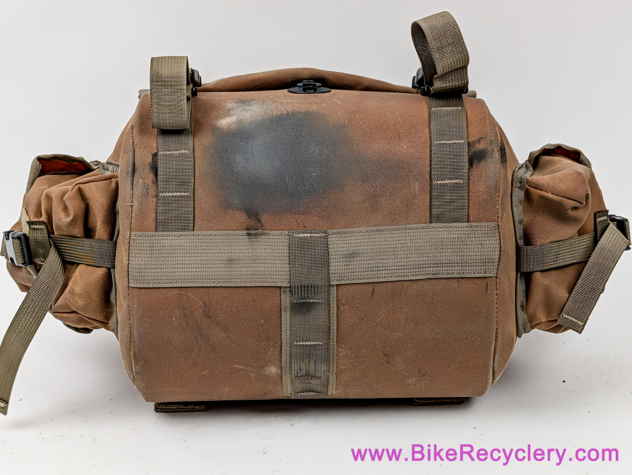 Ron's Bikes Fabio's Chest Small Handlebar Bag: Tan Waxed Canvas