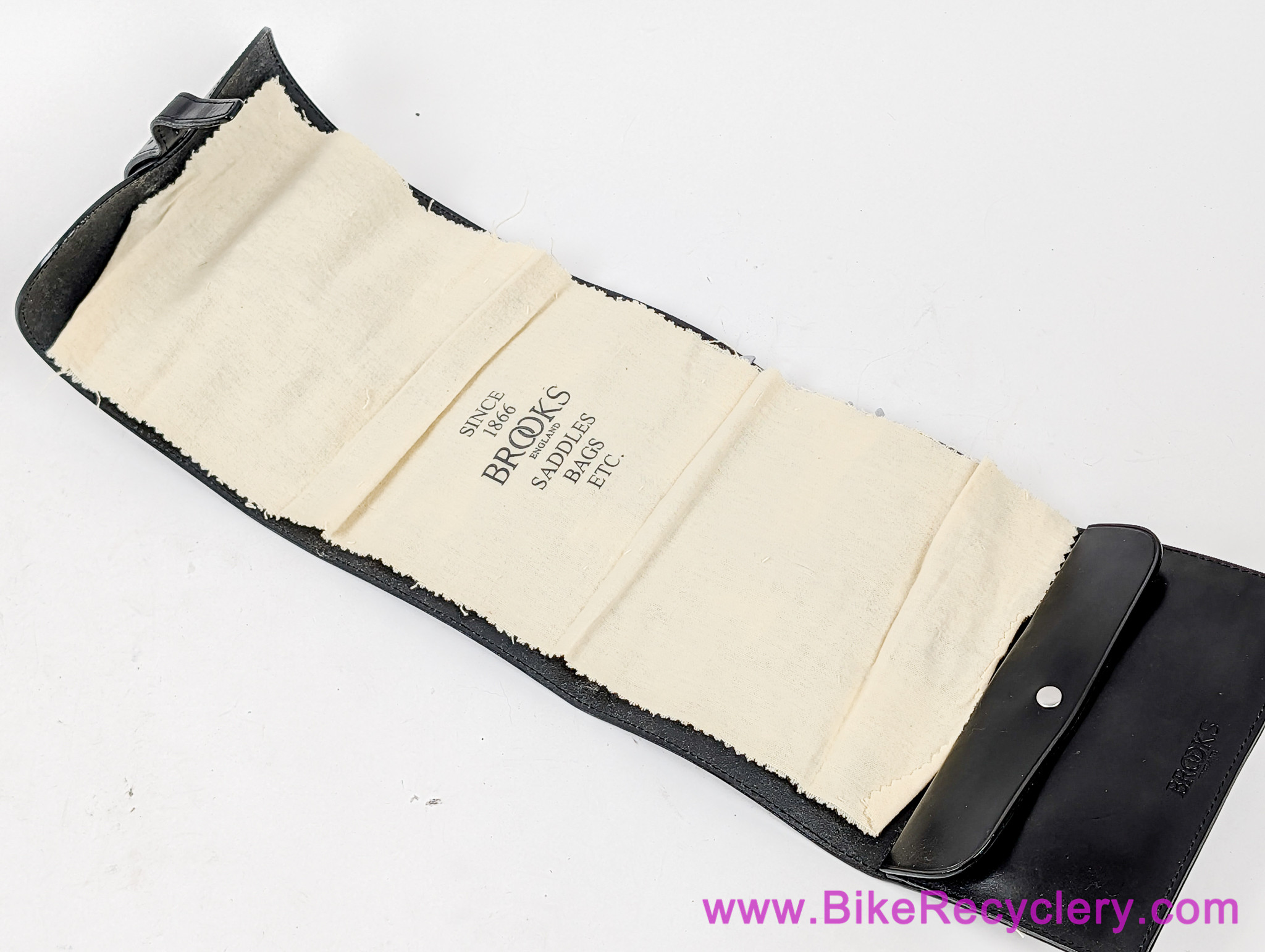 RARE Brooks Tool Roll w/ Tool Kit: Black Leather Bag (NEW) - Bike