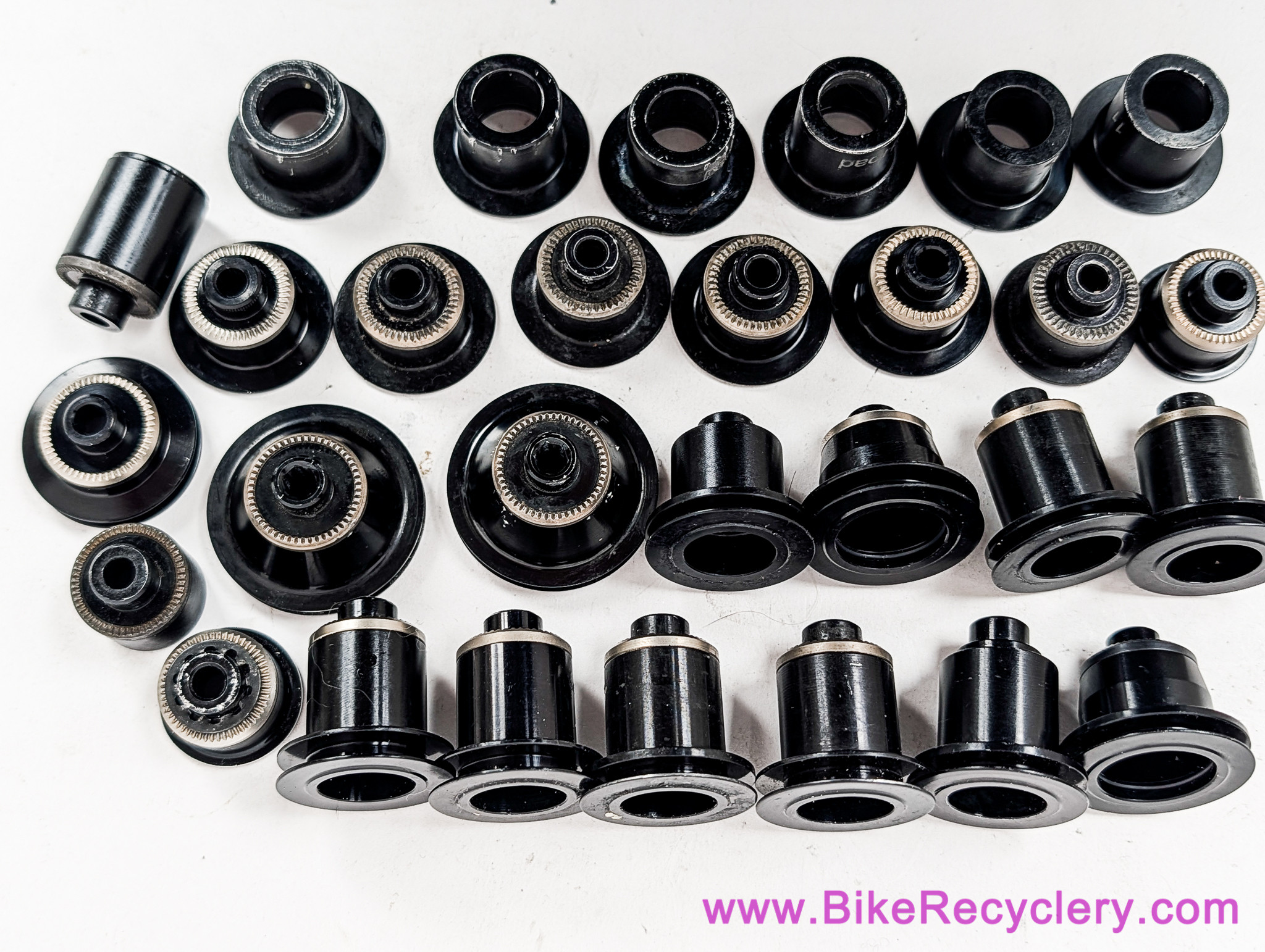 DT Swiss Conversion End Cap LOT of 29: 12x142 / 12x135 / 15mm-20mm to QR / Classic Road QR / etc