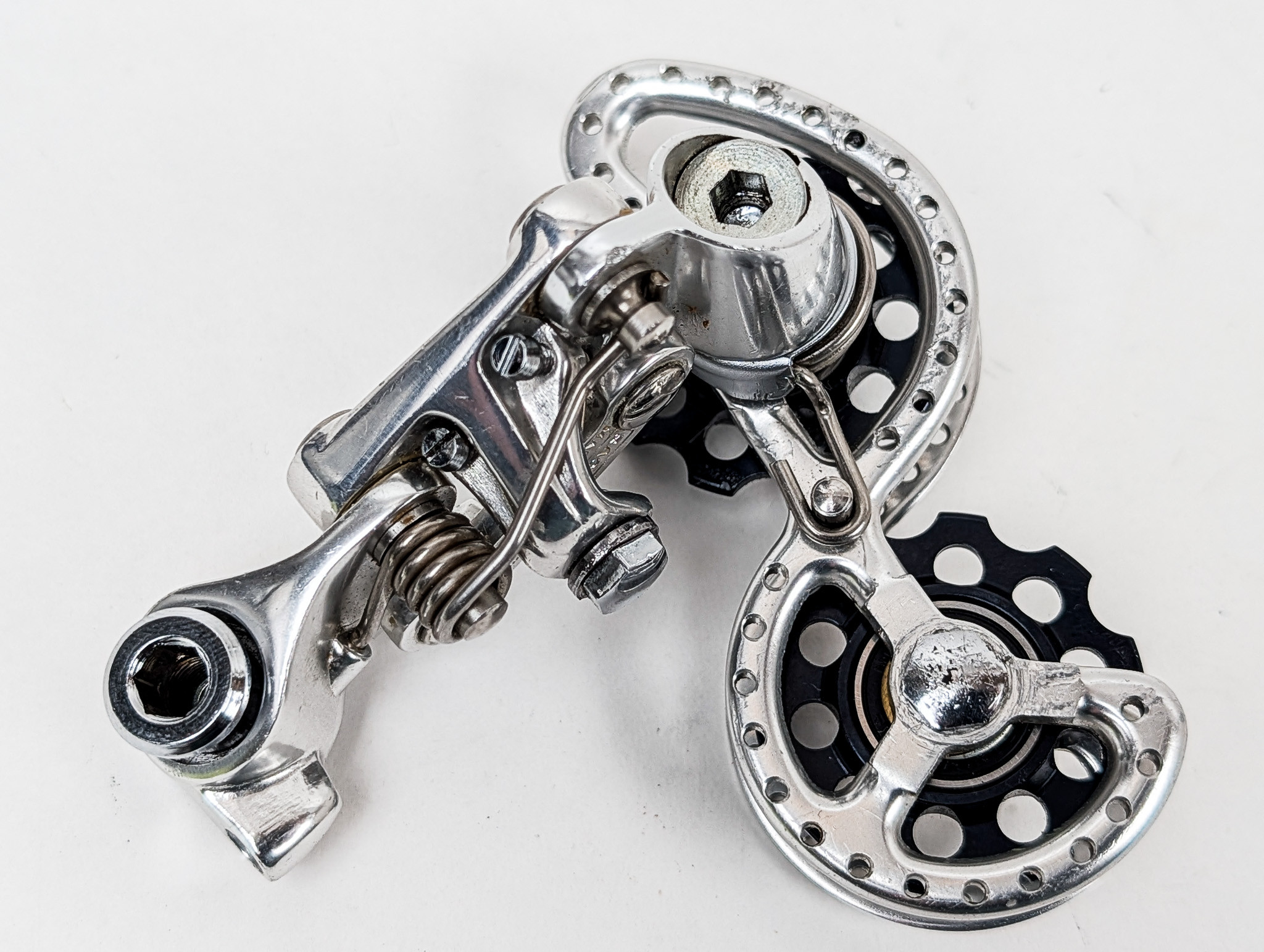 SACHS-HURET Jubilee リアディレイラー 未使用保管品 Sachs-Huret Jubilee Rear Derailleur: Short Cage - Drilled - 1980s
