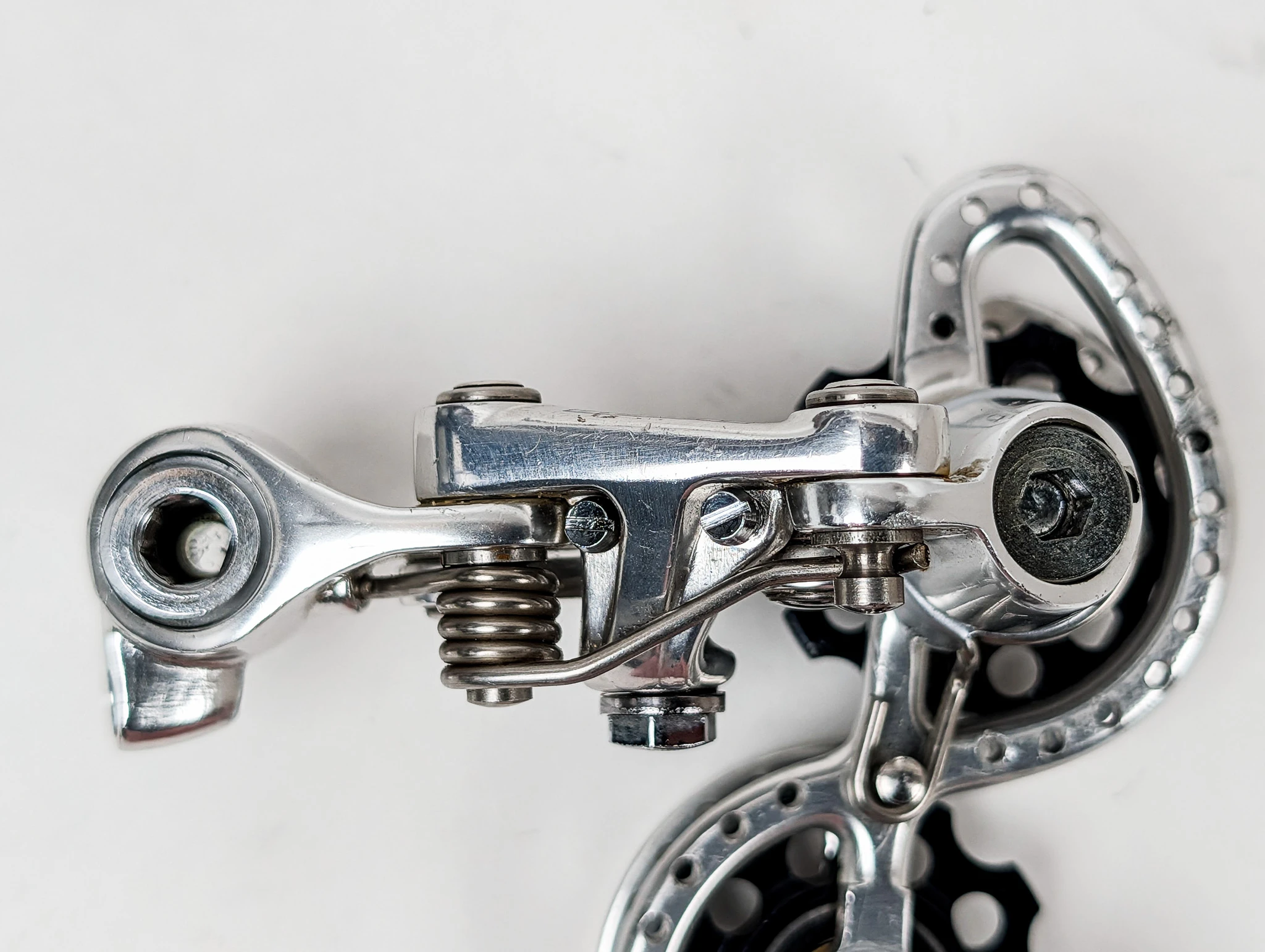 Sachs-Huret Jubilee Rear Derailleur: Short Cage - Drilled - 1980s (Near Mint)