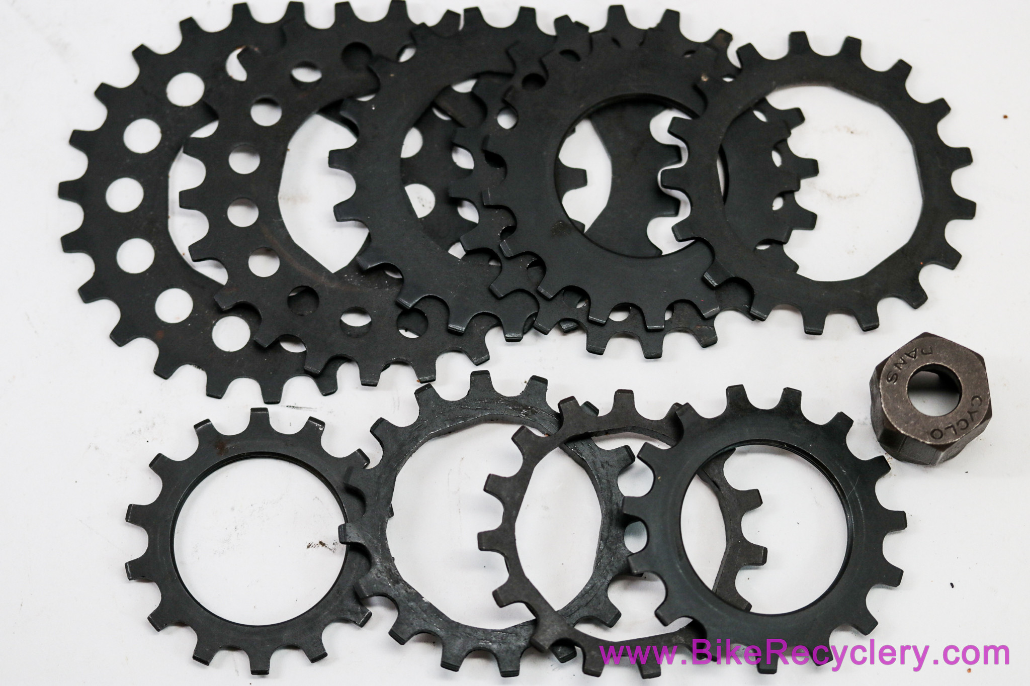 NIB/NOS Cyclo Pans Freewheel Kit: 6 Speed 13-24t FW + 10 Cogs / Pawls / Springs / Tool / Oil