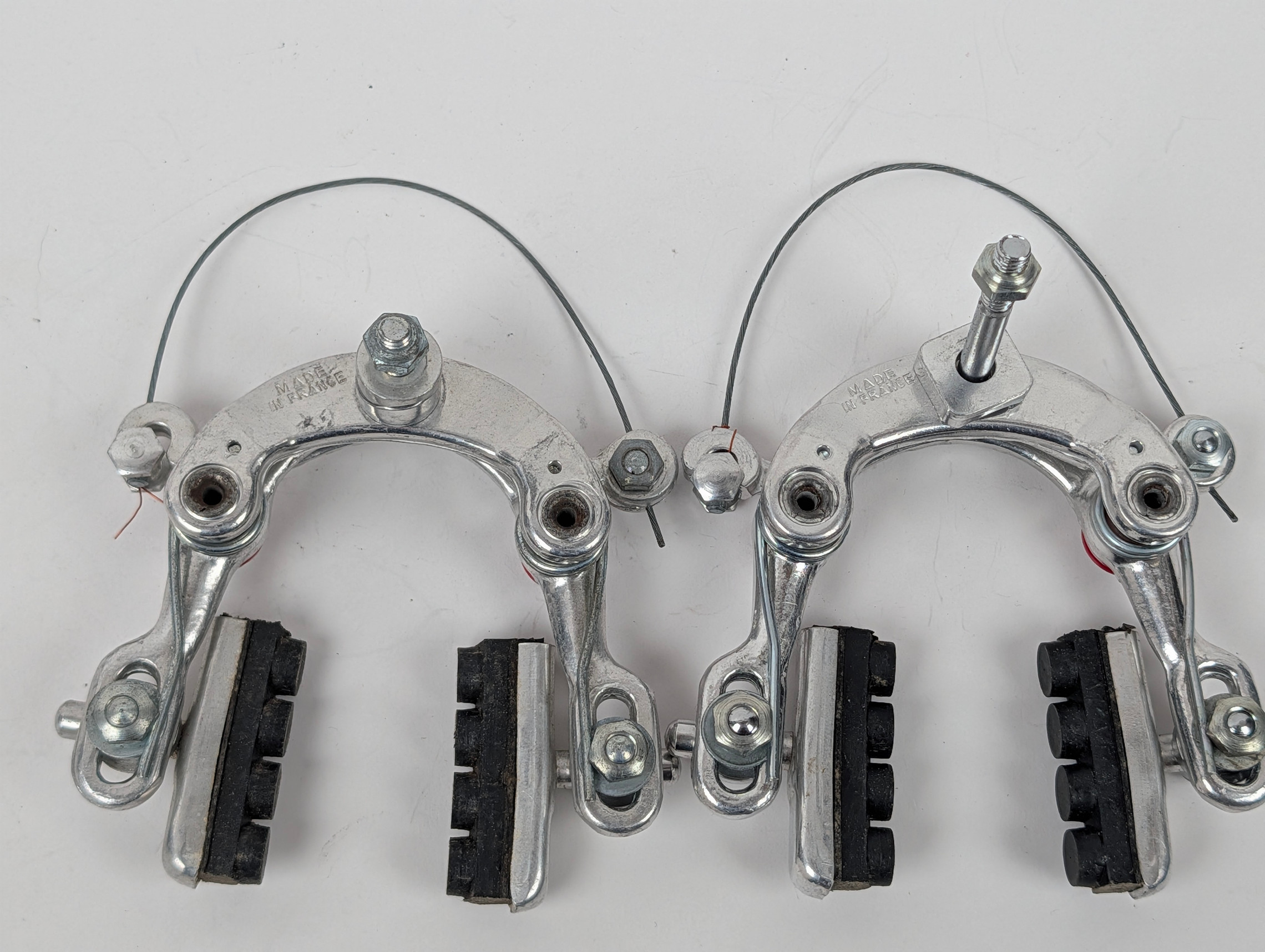 NOS Mafac Racer Centerpull Brakeset: Polished - Straddle Cables
